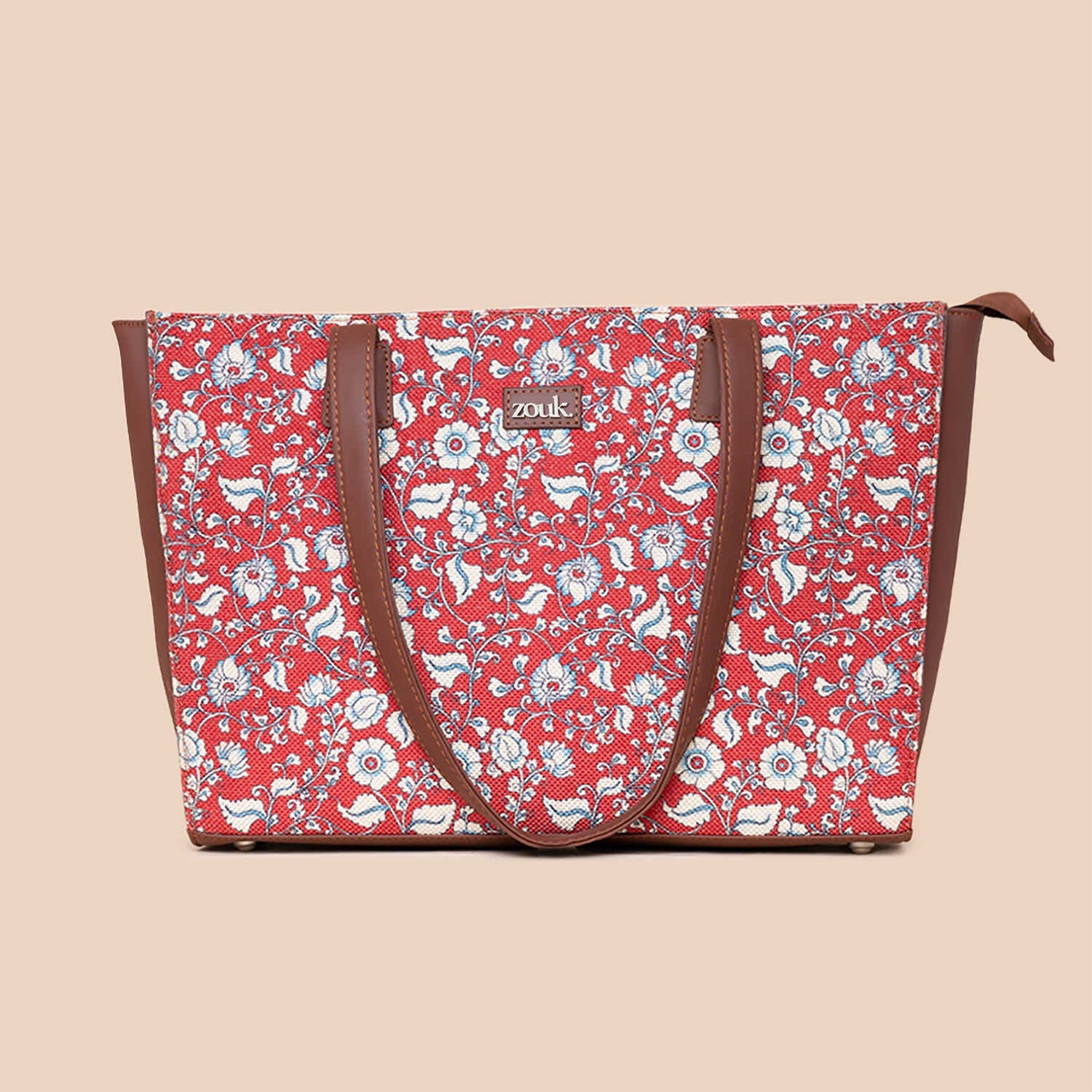 ZIP-Chittoor Red Kalamkari Office Tote Bag
