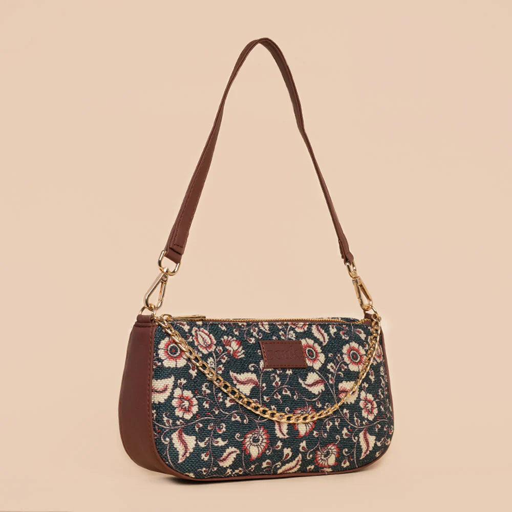 Chittoor Blue Kalamkari Baguette