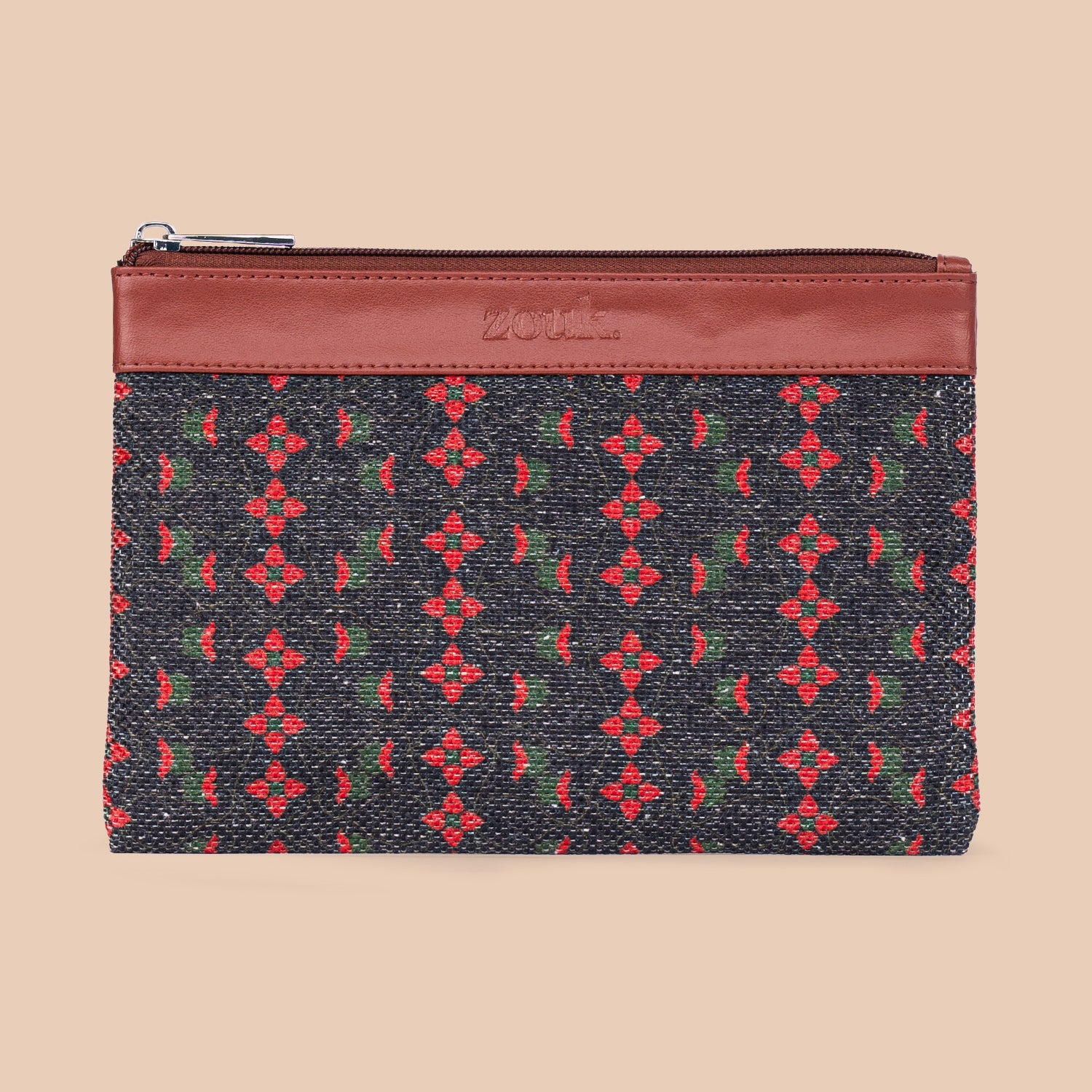 Shobha Niwas Lotus Motif Cosmetic Pouch