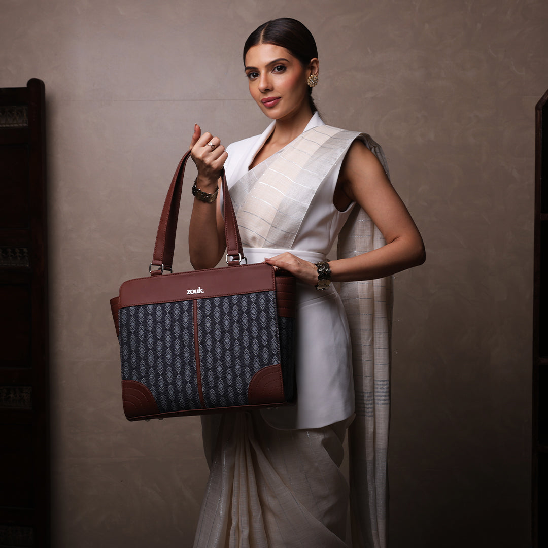 Hyderabad Ikat Classic Work Tote