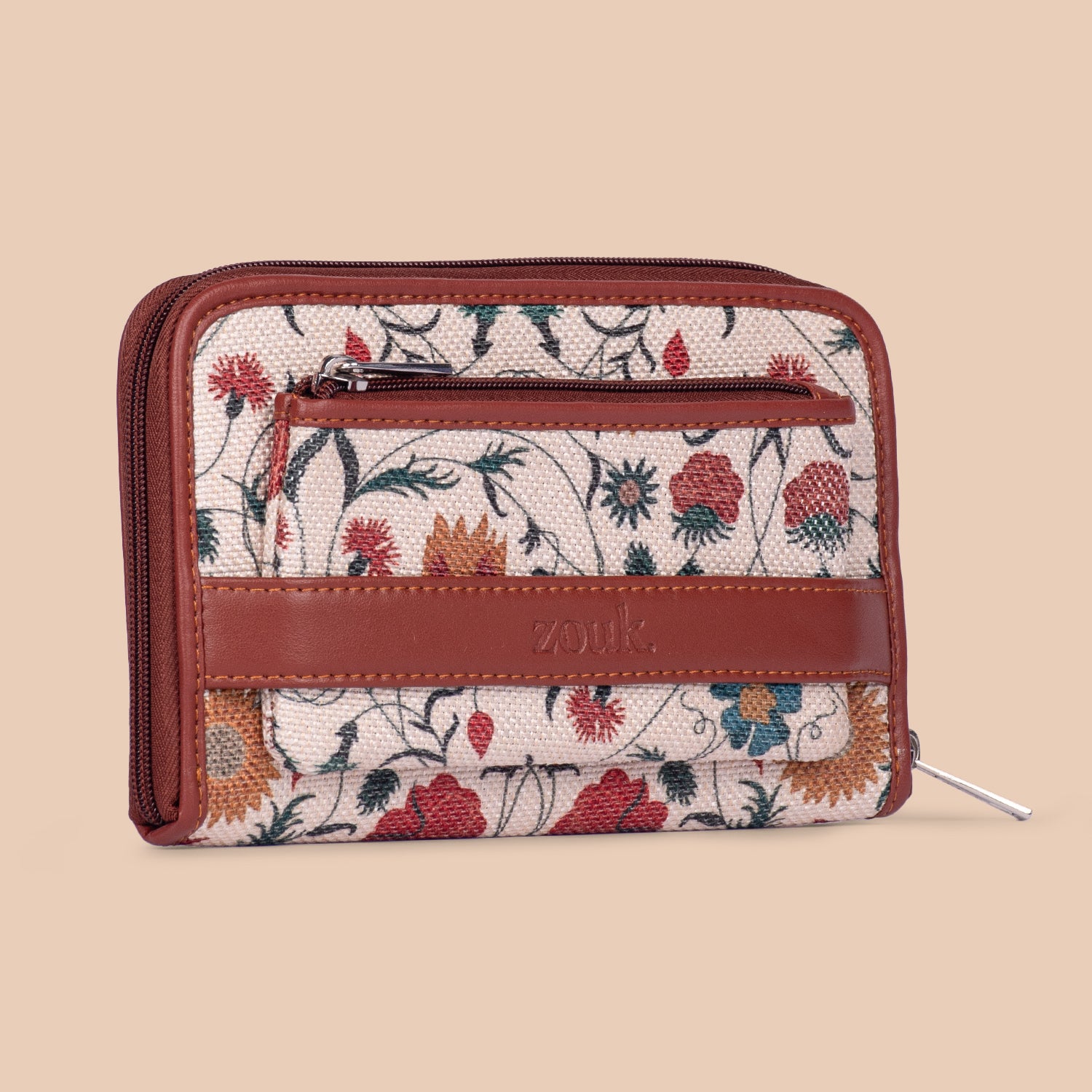 Junagarh Florals Classic Zipper Wallet