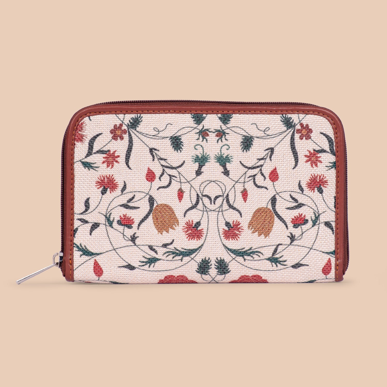 Junagarh Florals Classic Zipper Wallet