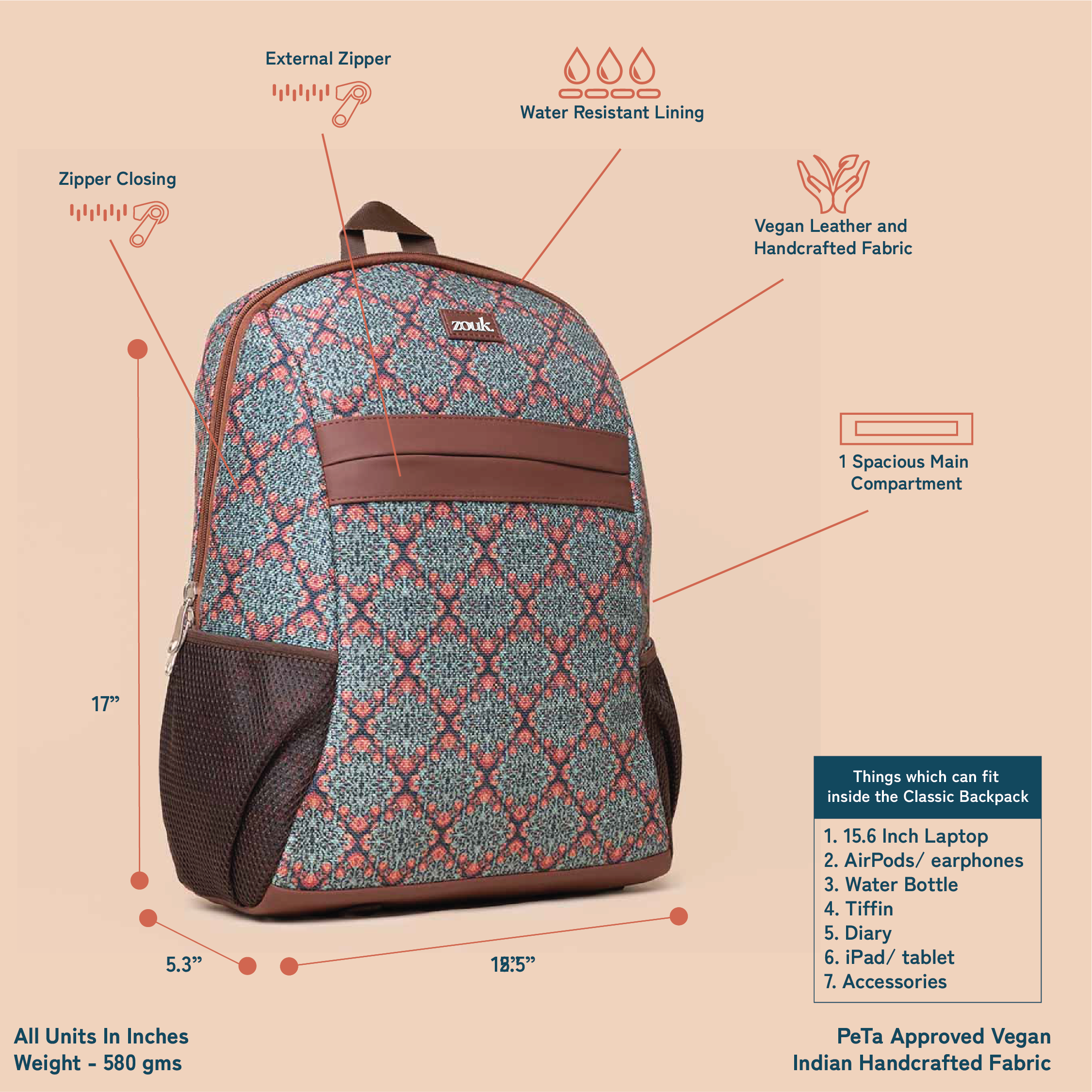 Kolkata Nouveau Classic Backpack