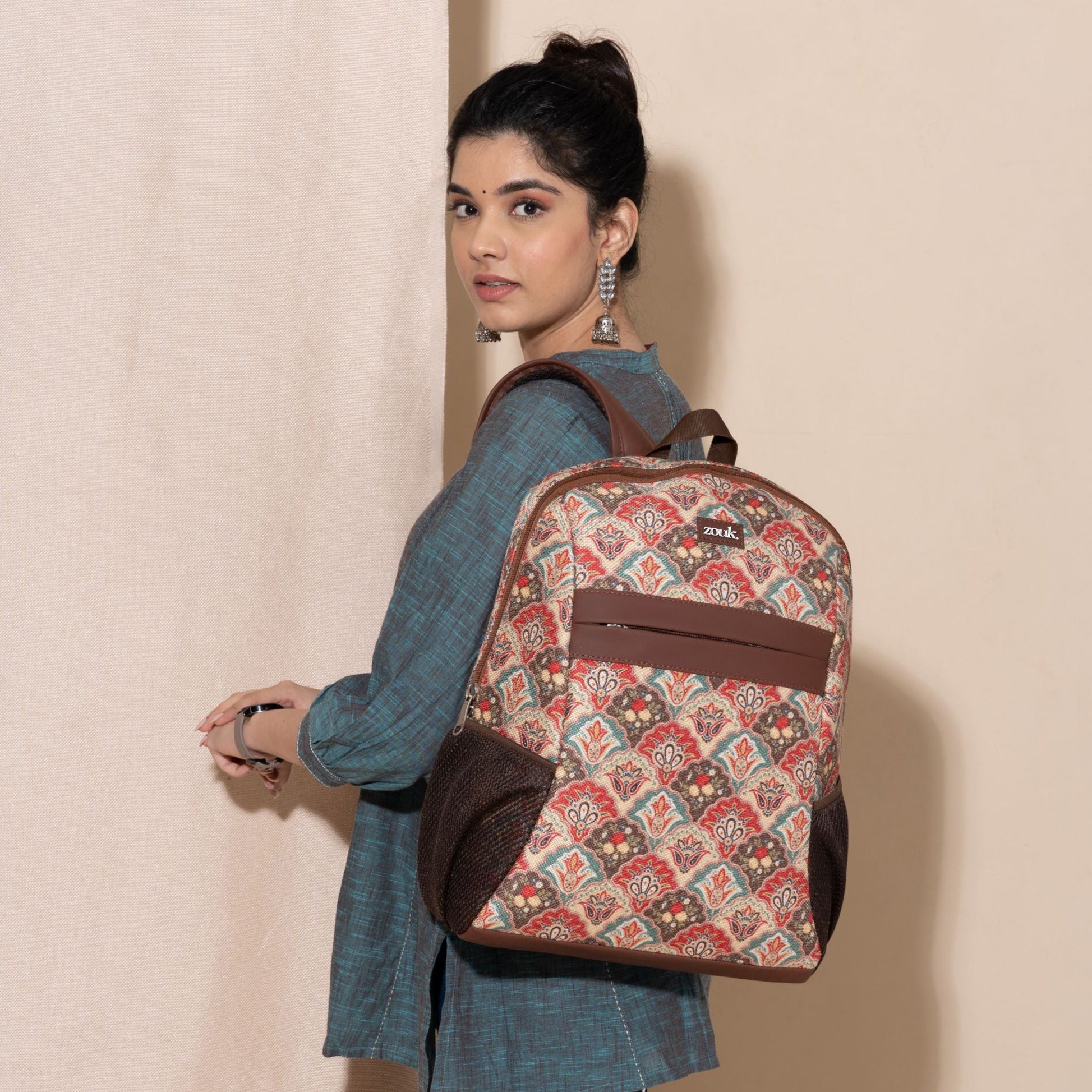 Mughal Art Multicolor Classic Backpack