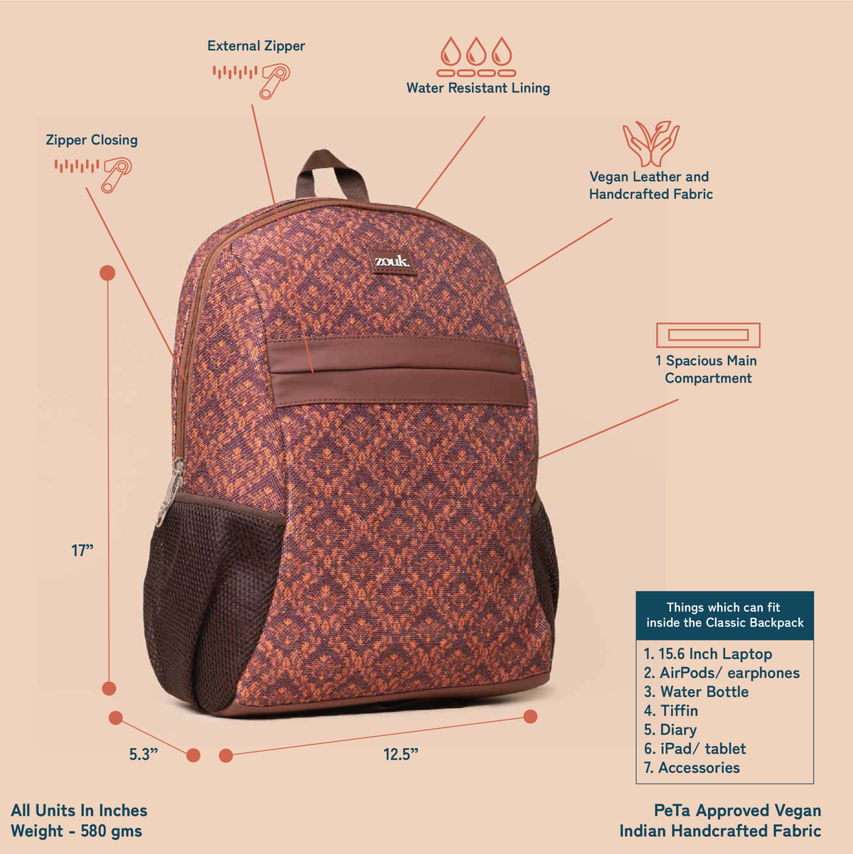 Gwalior Weaves Men's Classic Backpack