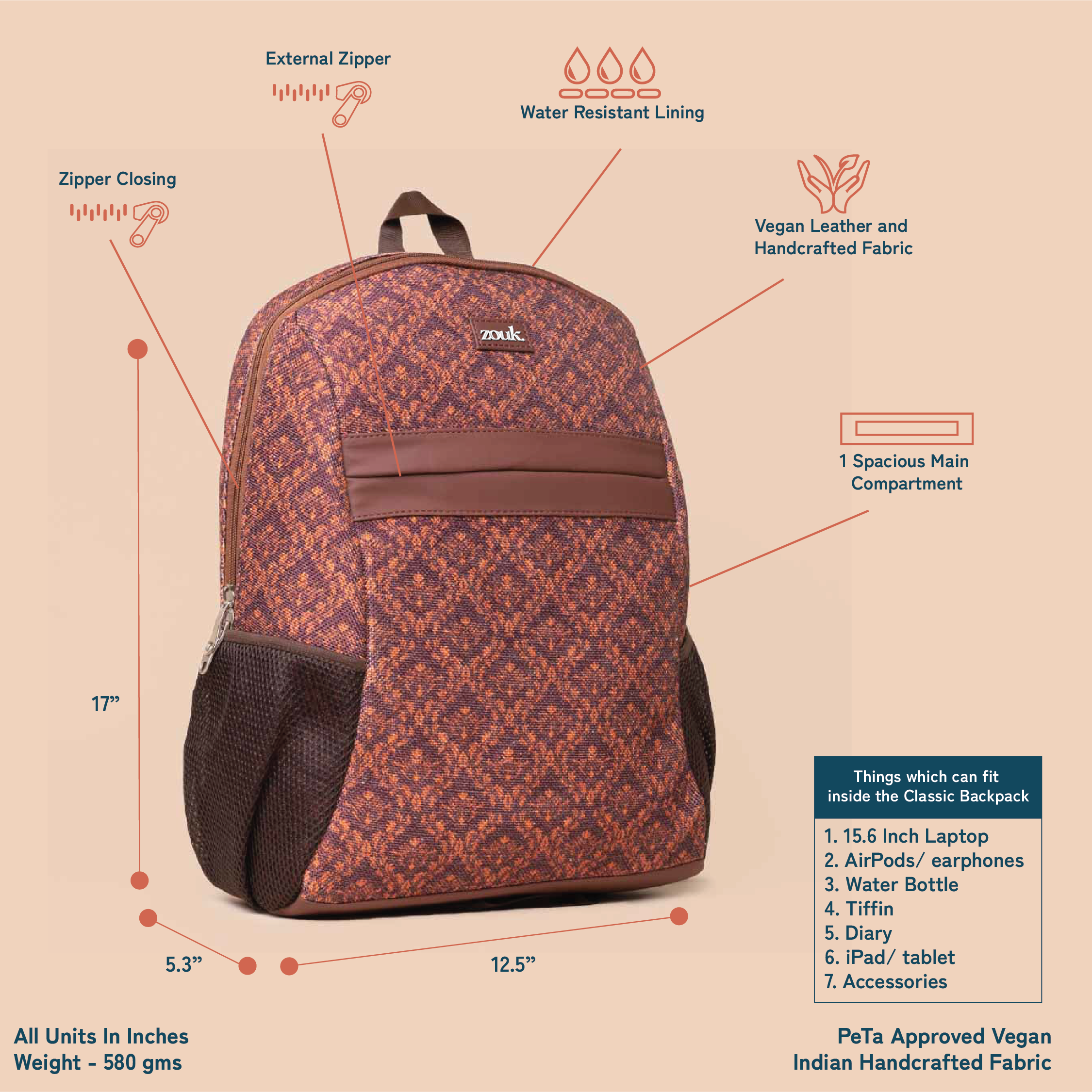 Gwalior Weaves Classic Backpack