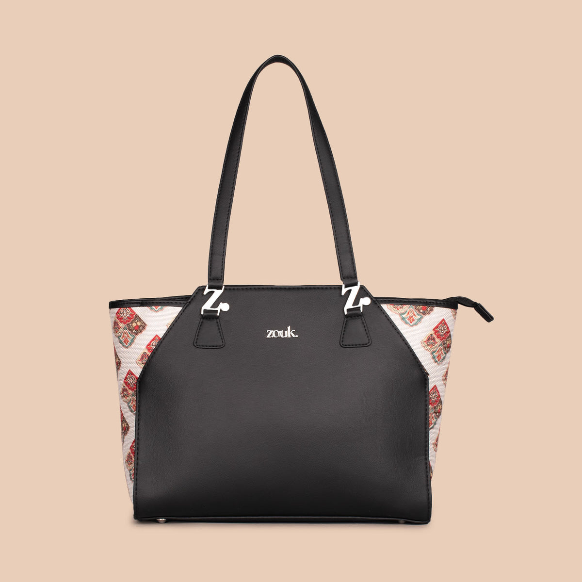 Seashell Motif White Classic Business Bag