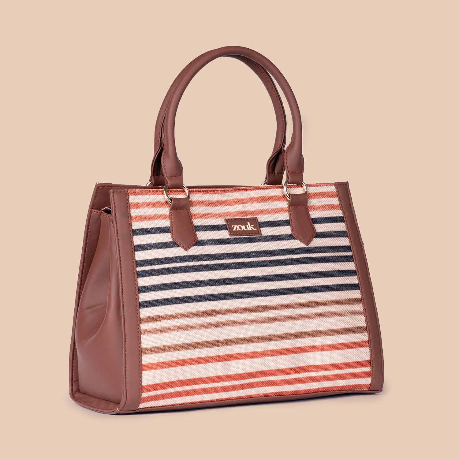 Qutub Stripes Classic Handbag