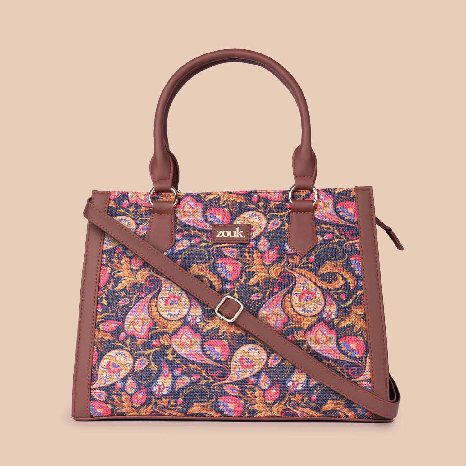 Paisley Print Classic Handbag