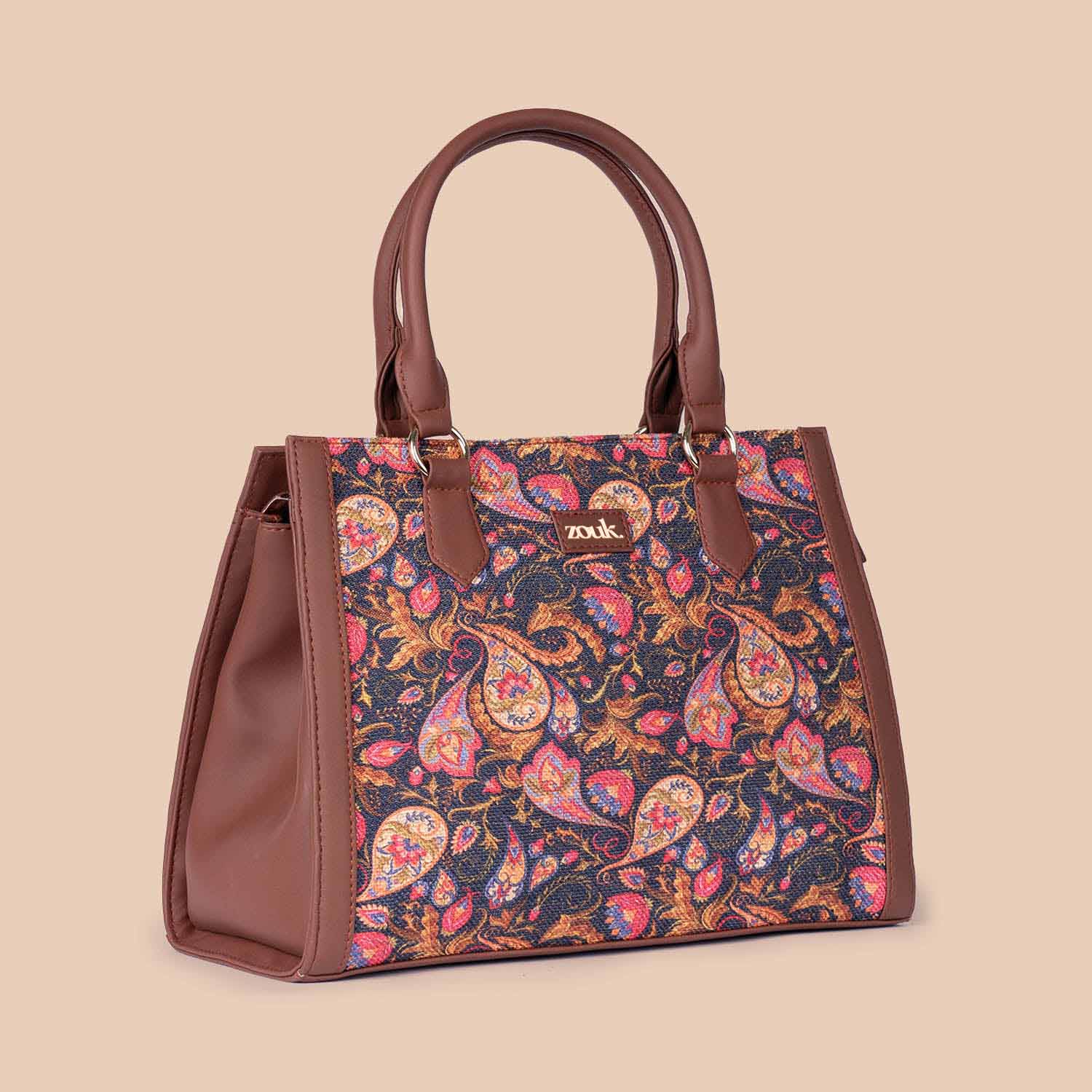 Paisley Print Classic Handbag