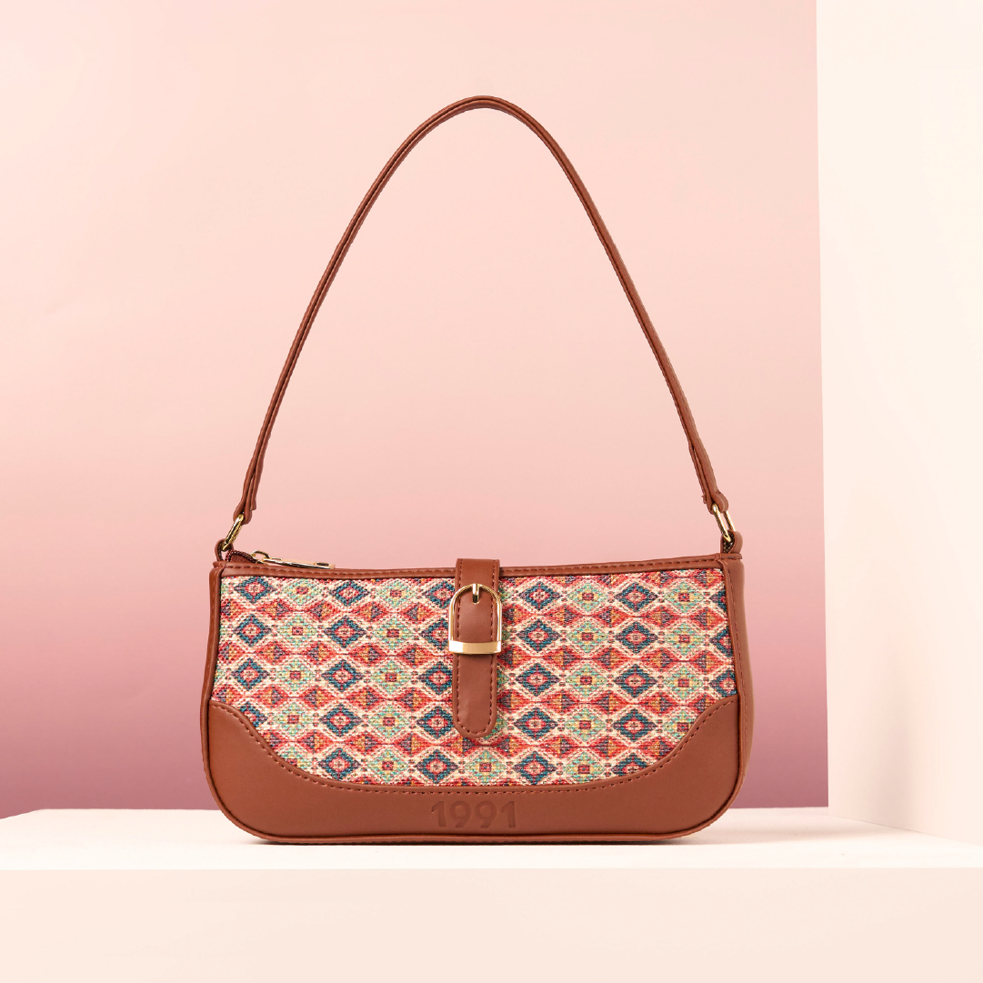 Ajrakh Kami Classic Sling Bag - 1991 by Zouk