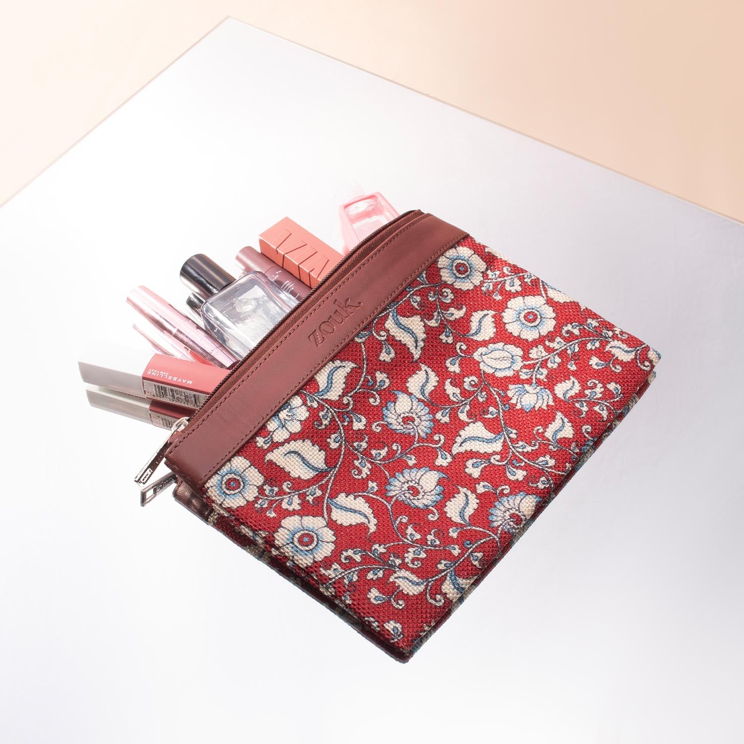 Chittoor Red Kalamkari Classic Utility Pouch