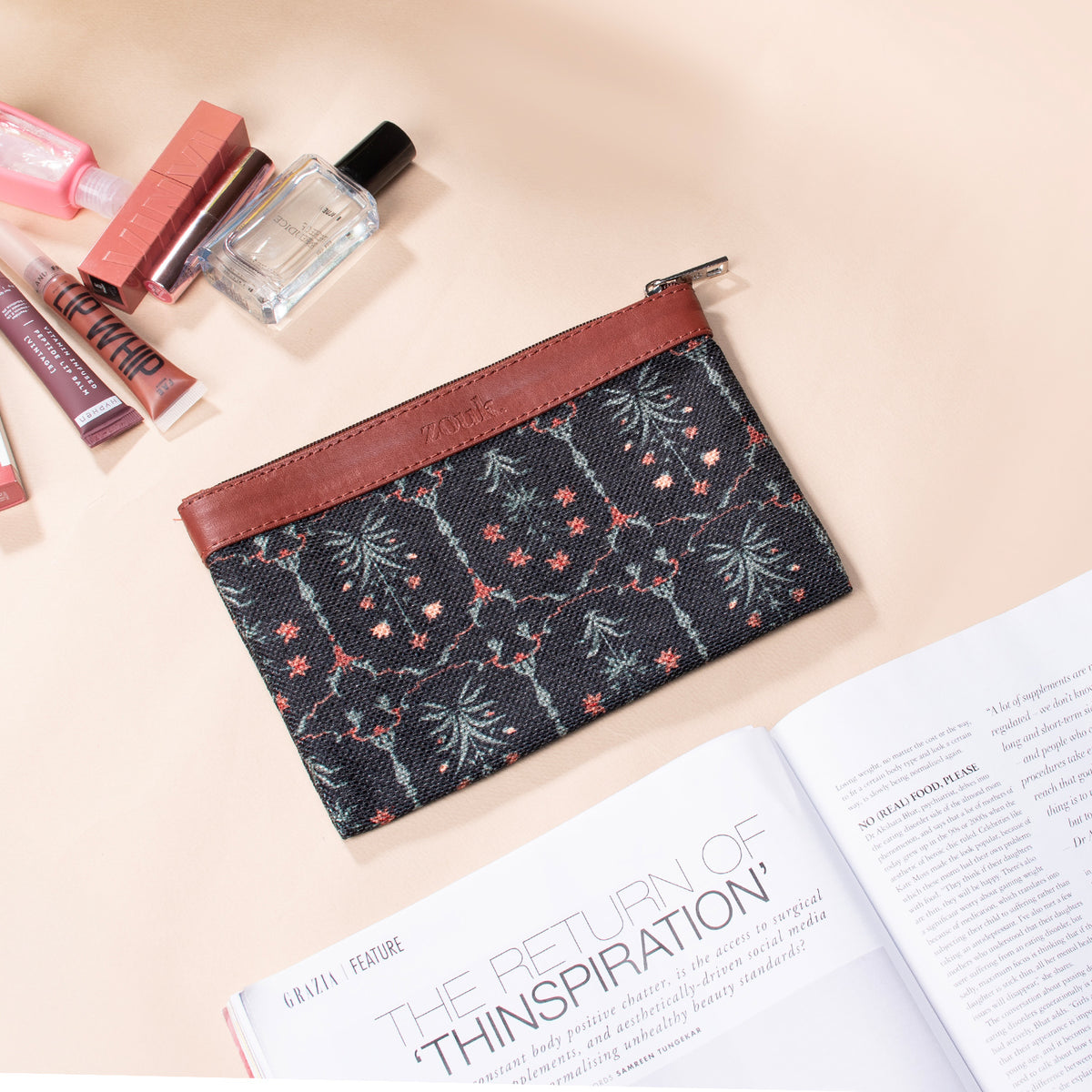 Taj Guldasta Cosmetic Pouch