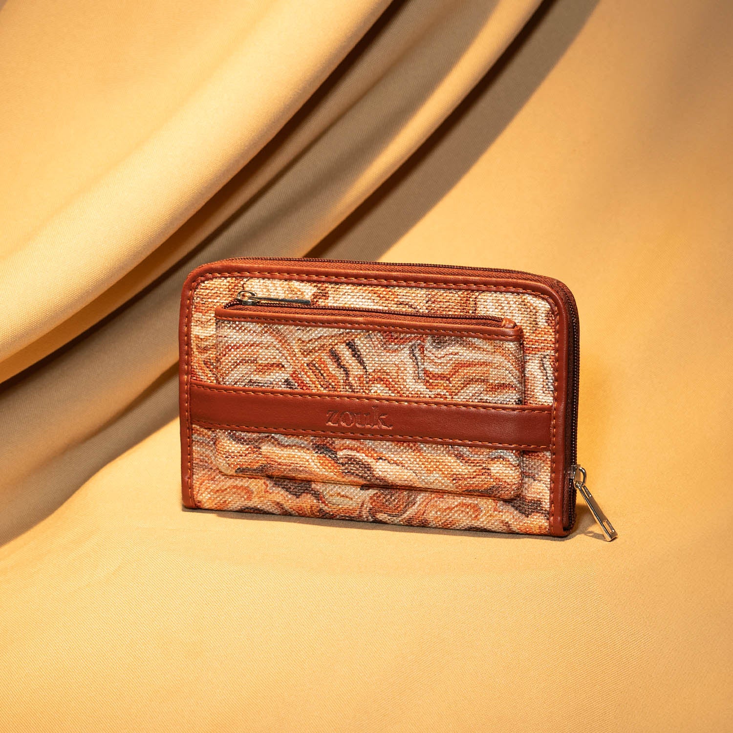 Nicobar Coral Classic Zipper Wallet