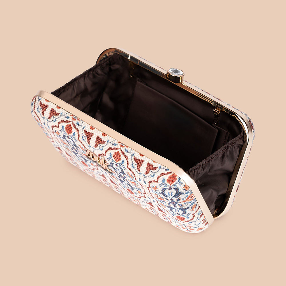 Agra Floral Clutch