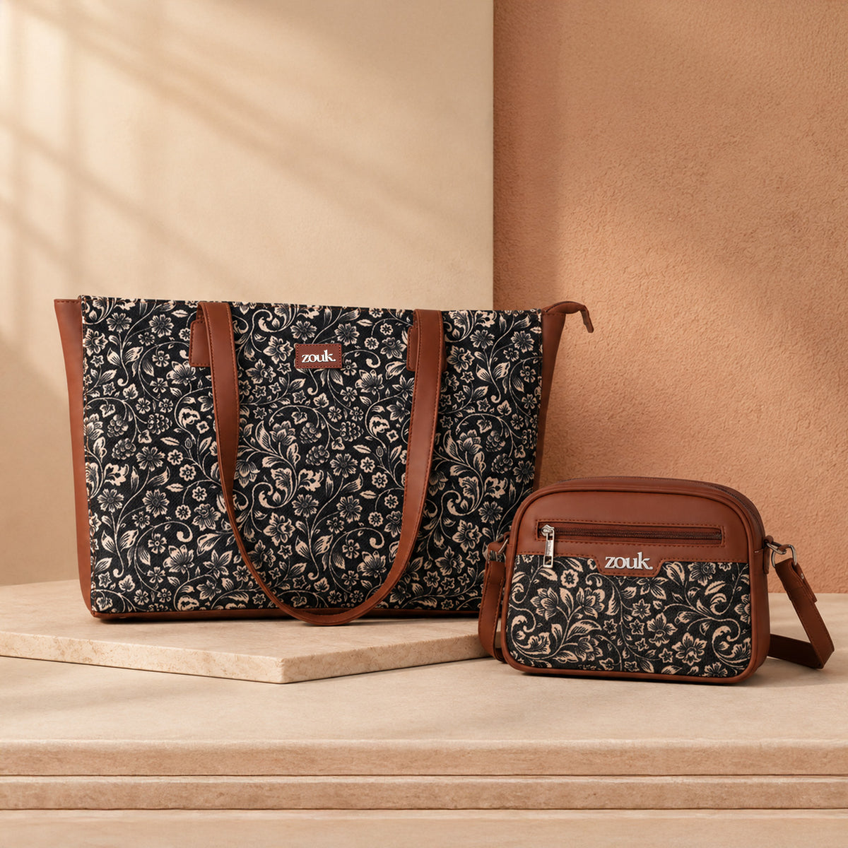 FloMotif - Office Tote Bag & Sling Bag Combo