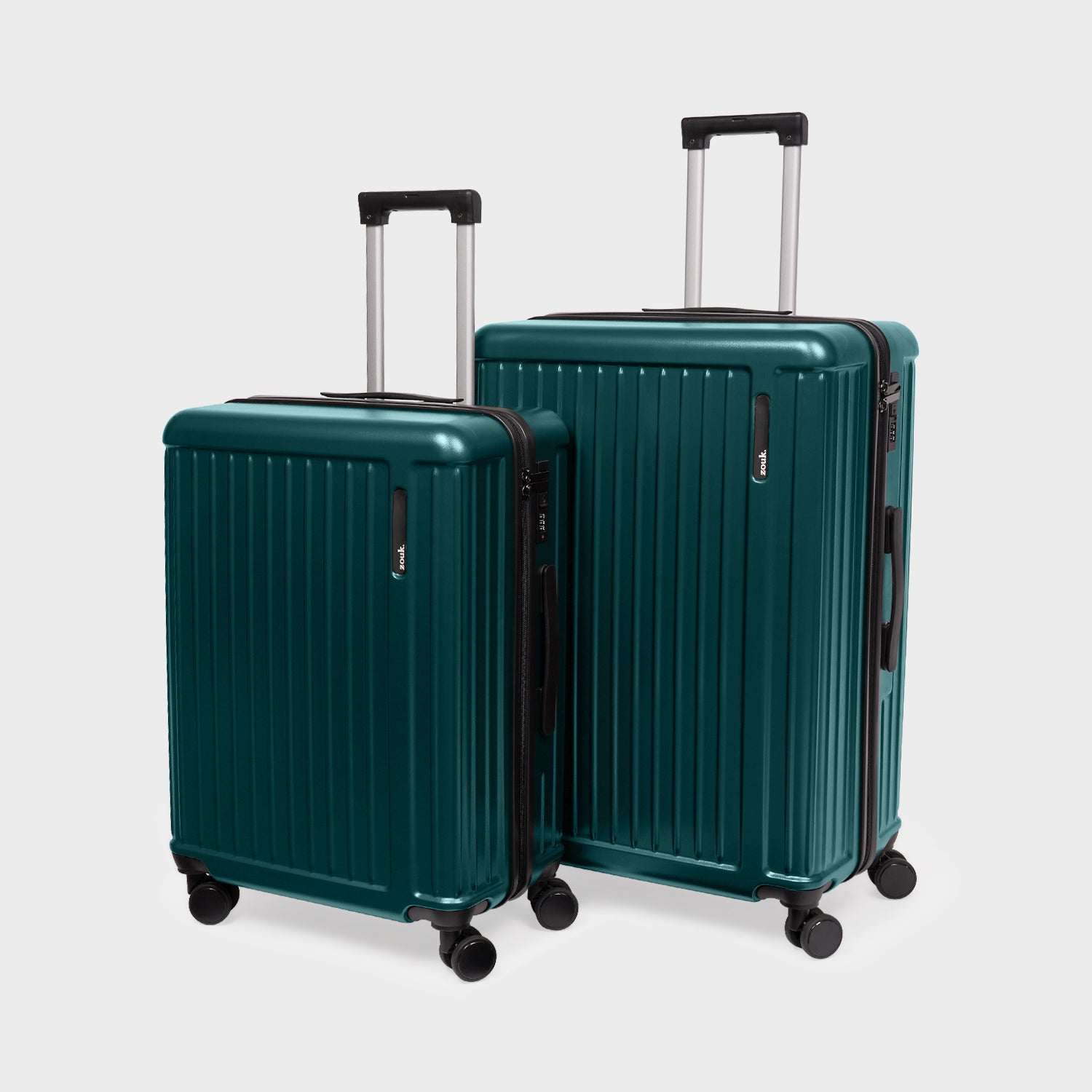 Dark Olive Sahana Trolley Bag - Set of 2 (Medium + Large)