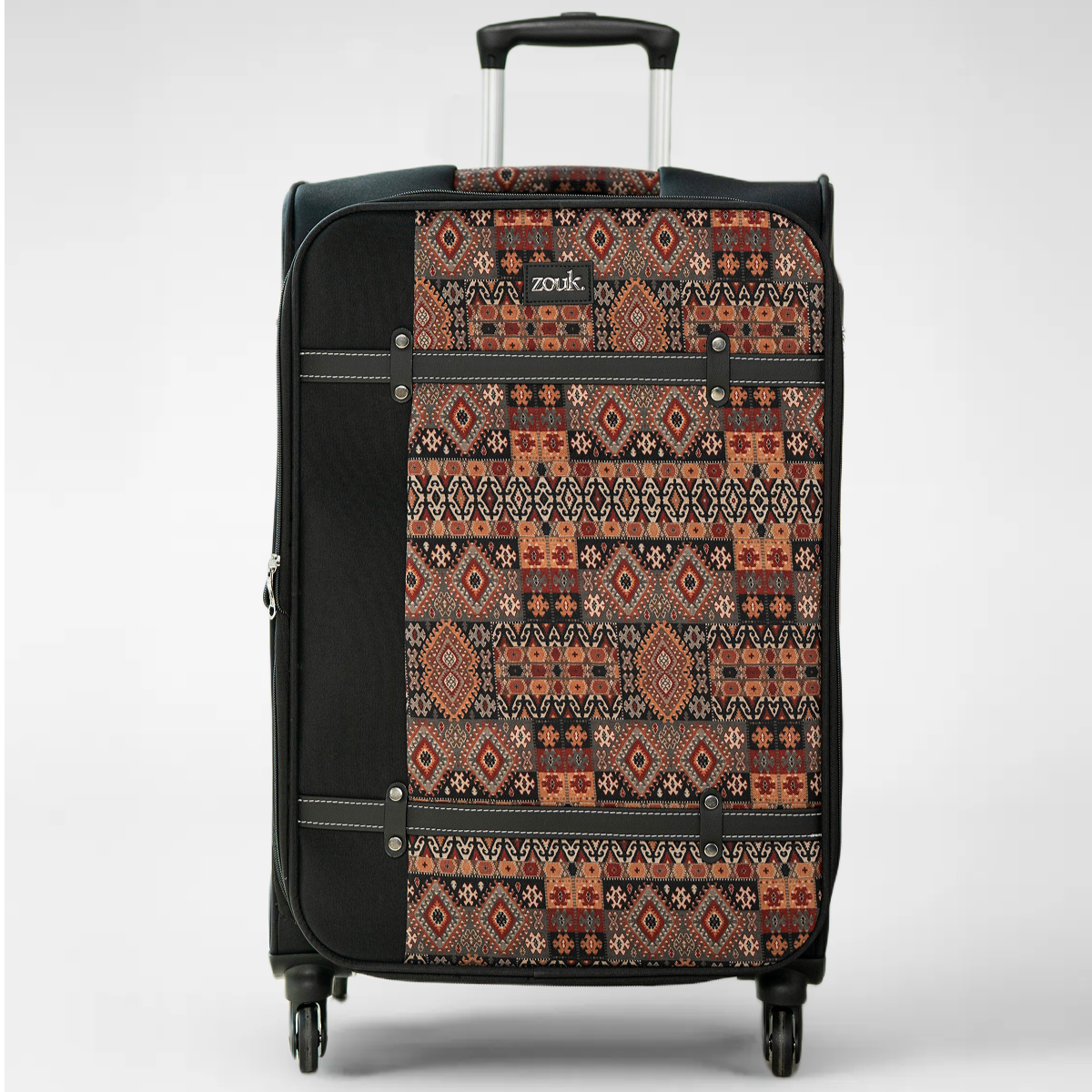 Banaras Elegance Saira Trolley Bag - Black (Medium)