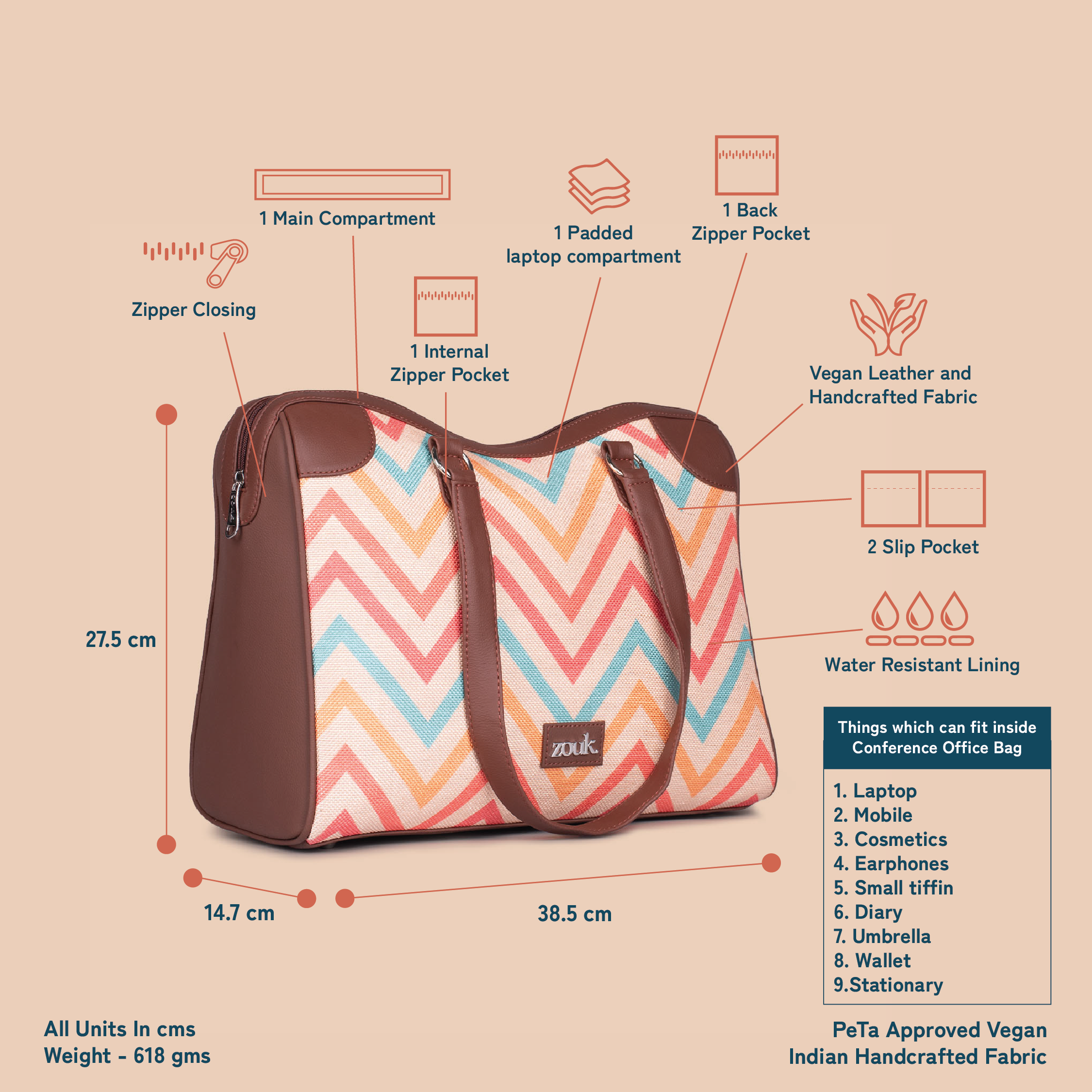 WavBeach Conference Office Bag