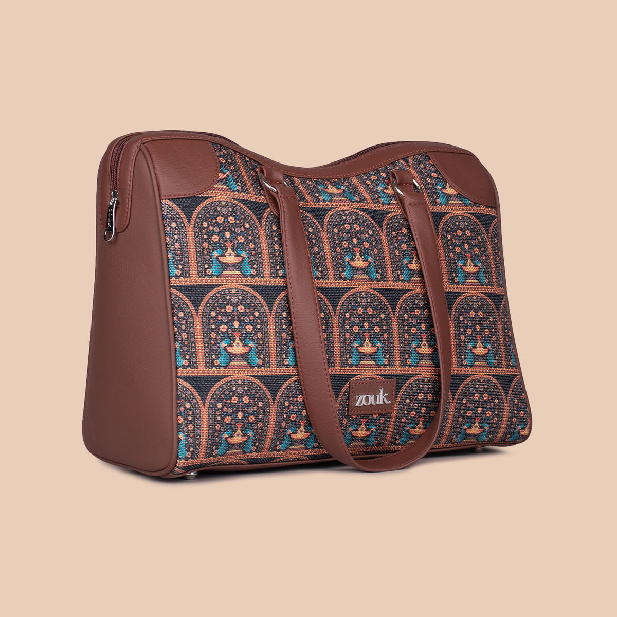 Royal Indian Peacock Motif Conference Office Bag