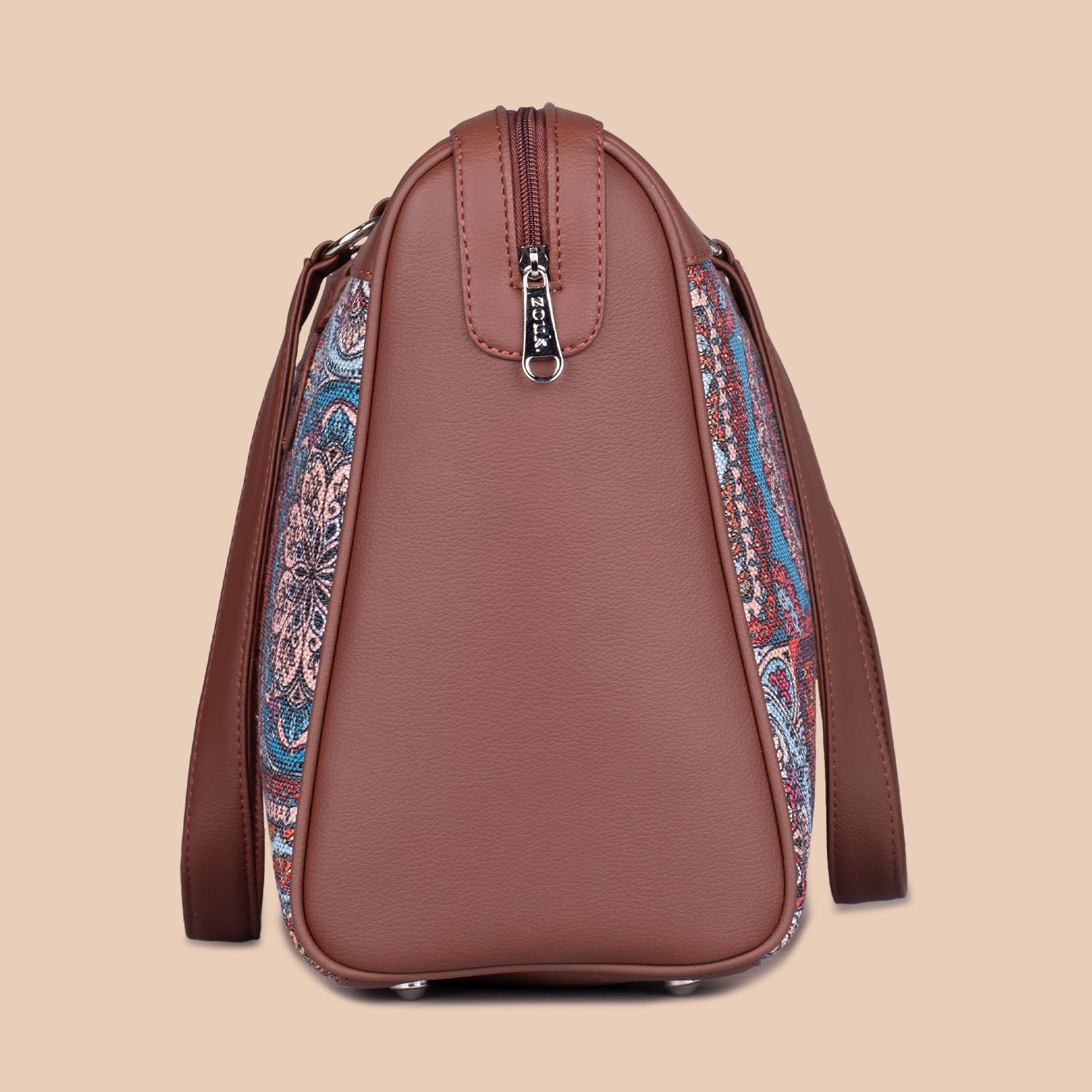 ZIP-Multicolor Mandala Print Conference Office Bag