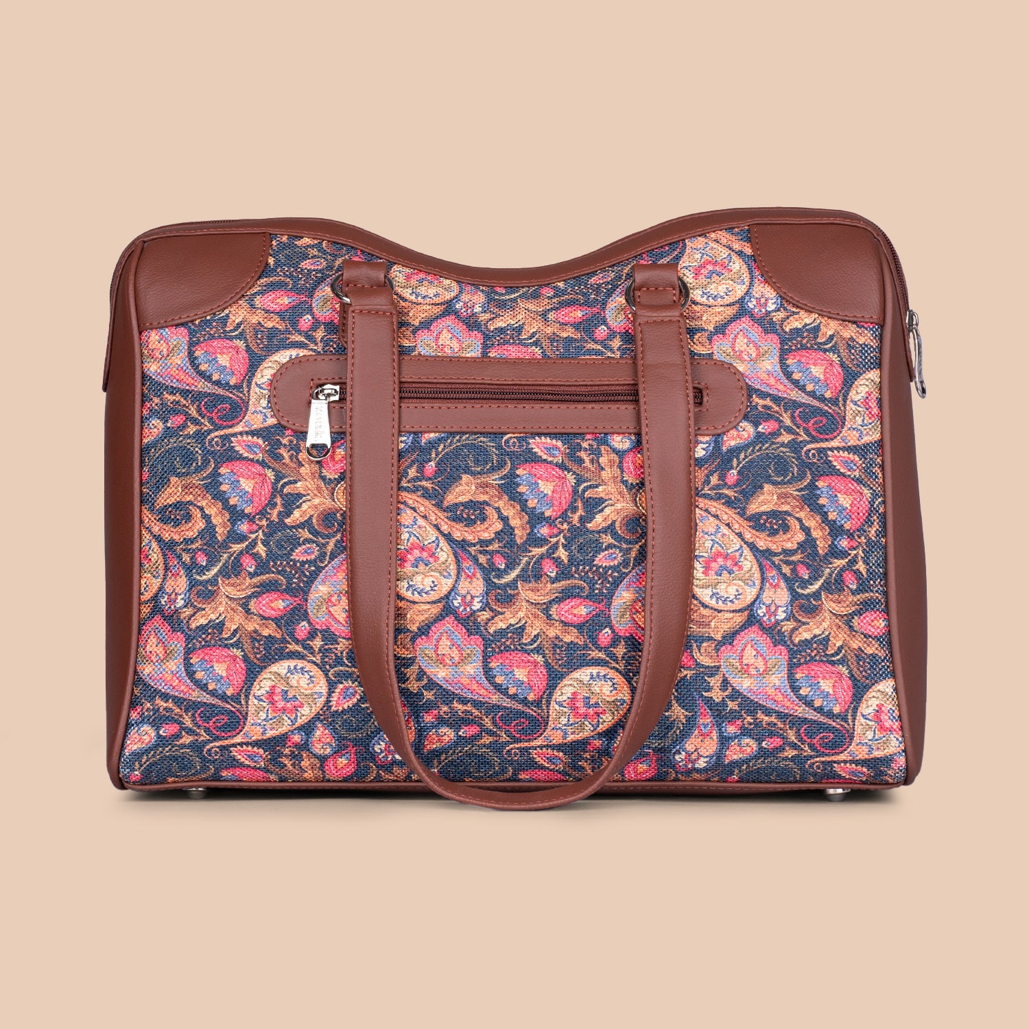 ZIP-Paisley Print Conference Office Bag