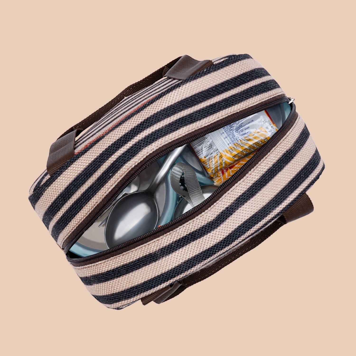 Qutub Stripes Lunch Bag