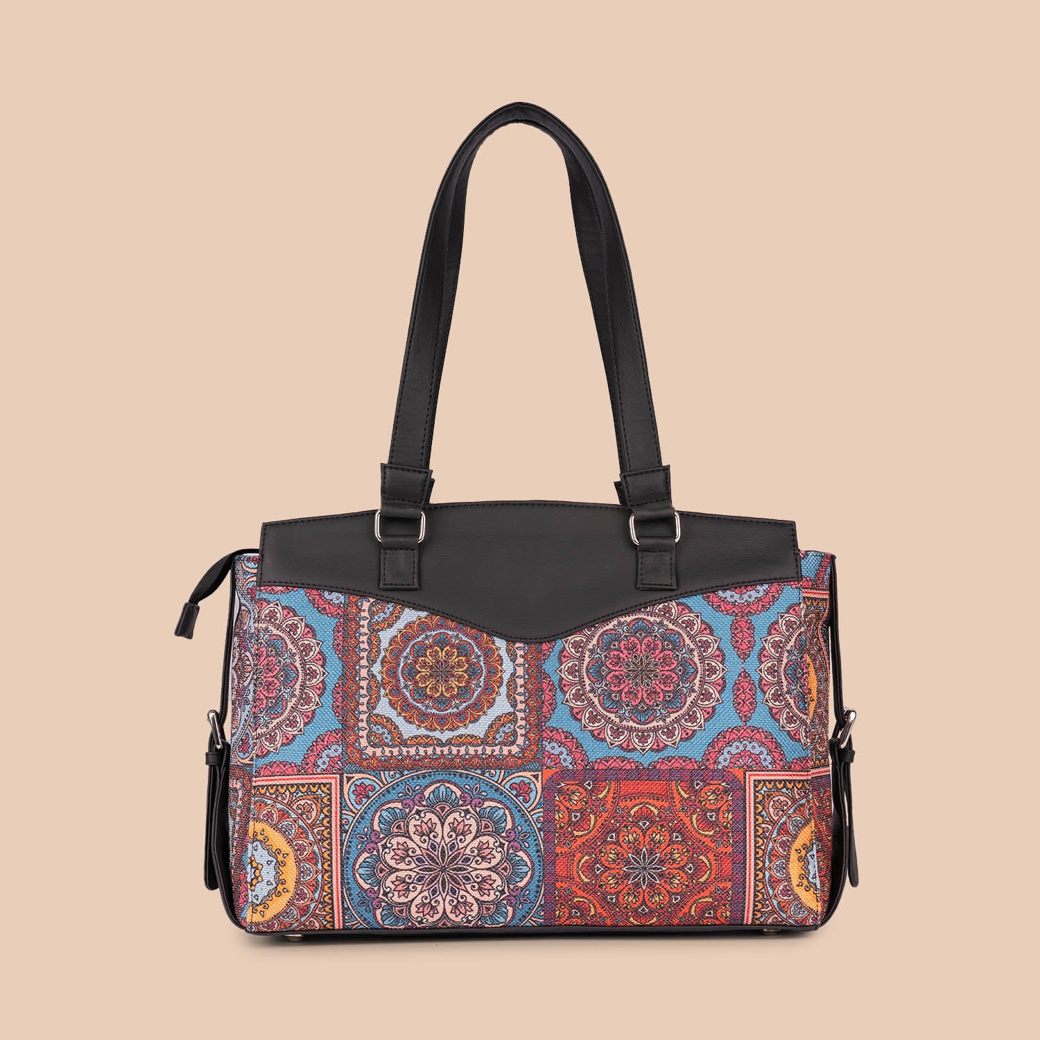 Multicolor Mandala Print Women's Work Bag