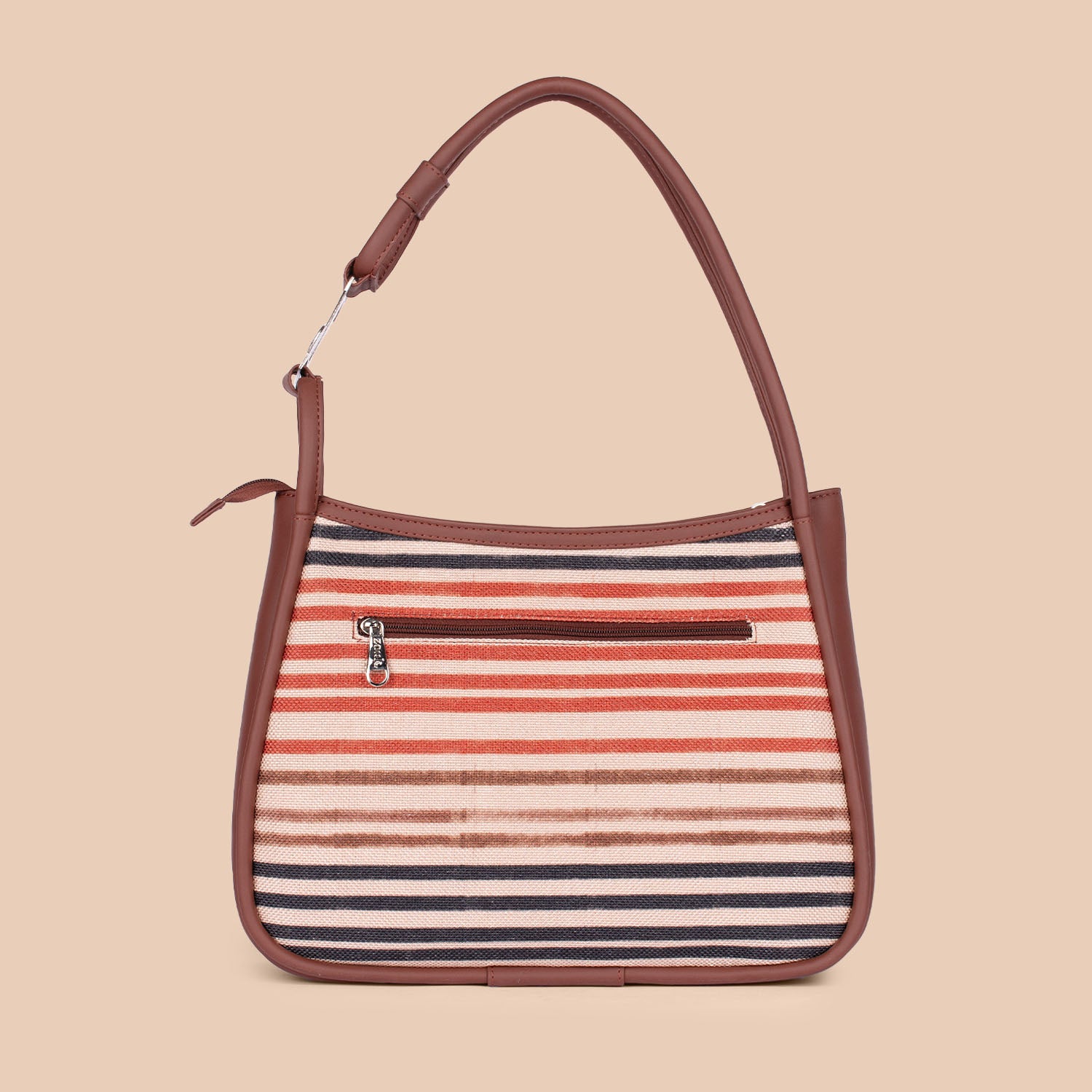 Qutub Stripes Sleek Shoulder Bag
