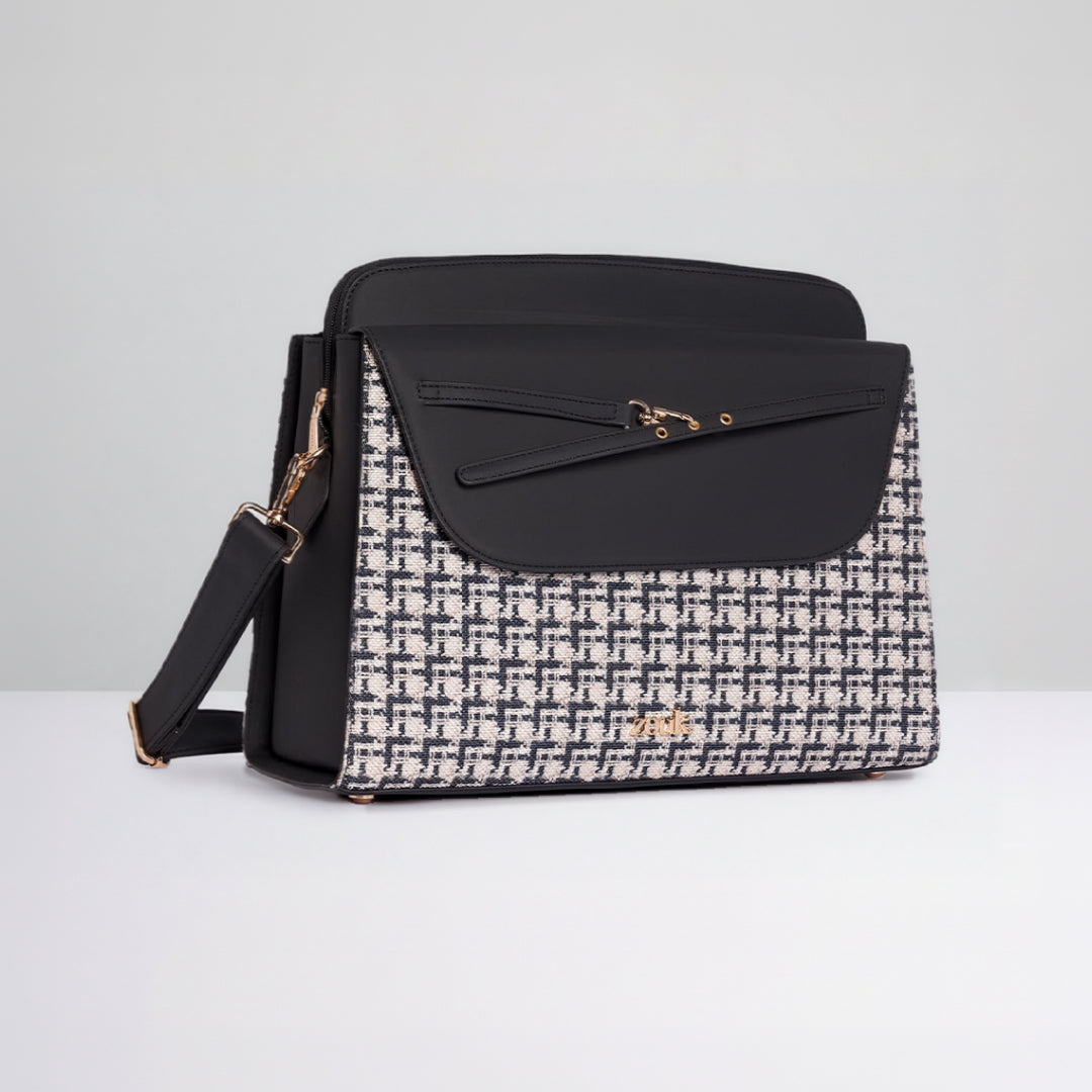 Carter Checks Maven Office Handbag (Black)
