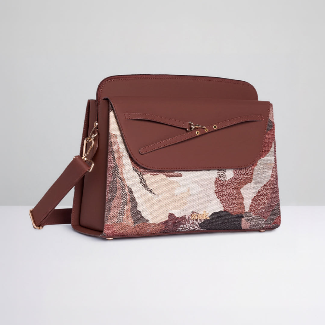 Ellora Echoes Maven Office Handbag (Brown)