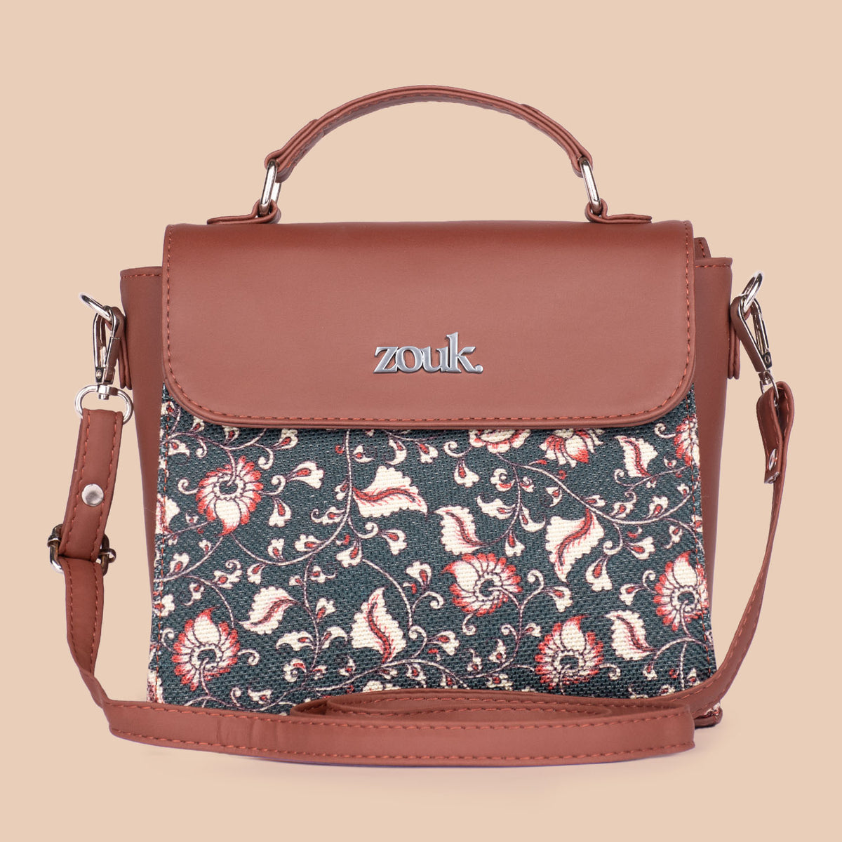 Chittoor Blue Kalamkari Statement Sling Bag