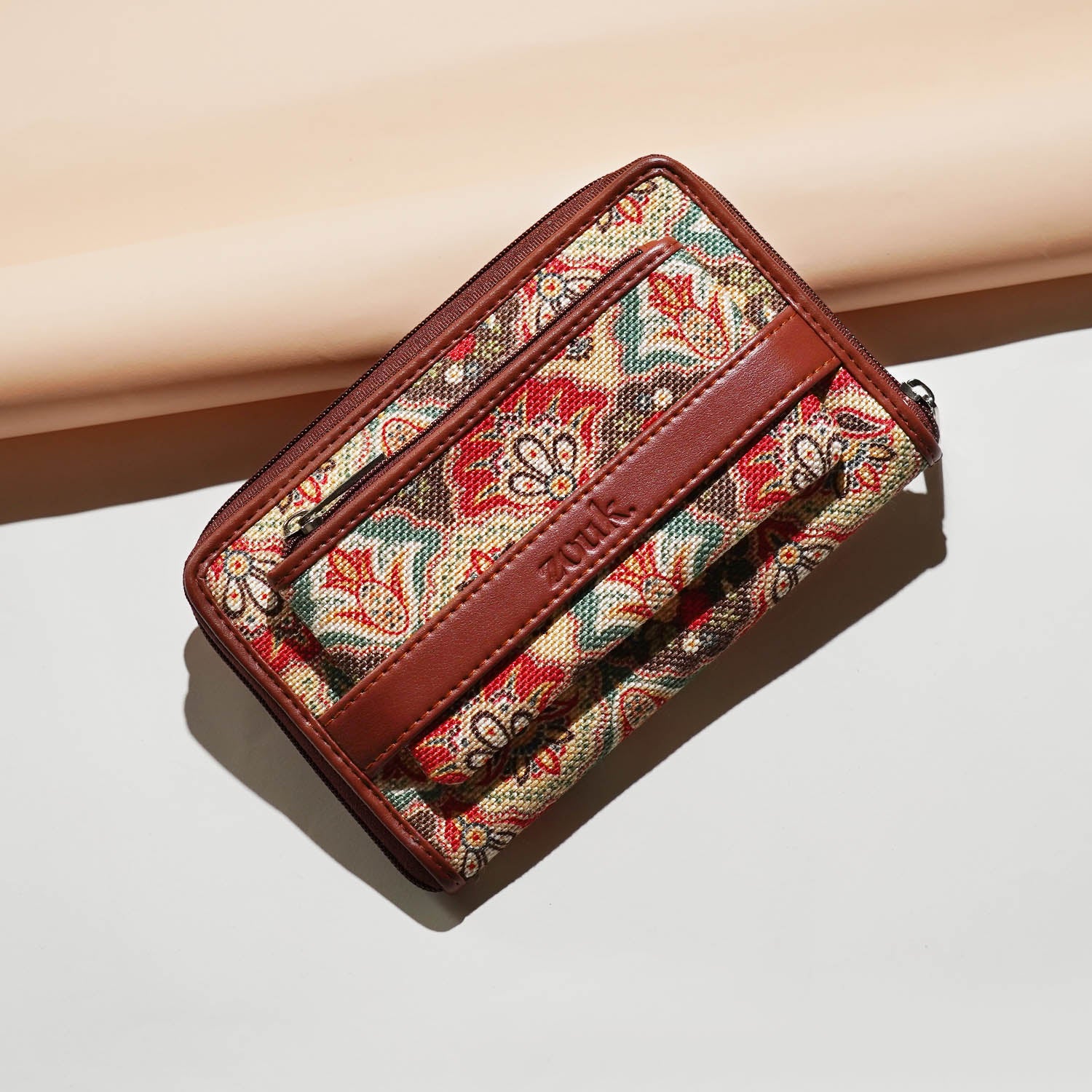 Mughal Art Multicolor Classic Zipper Wallet