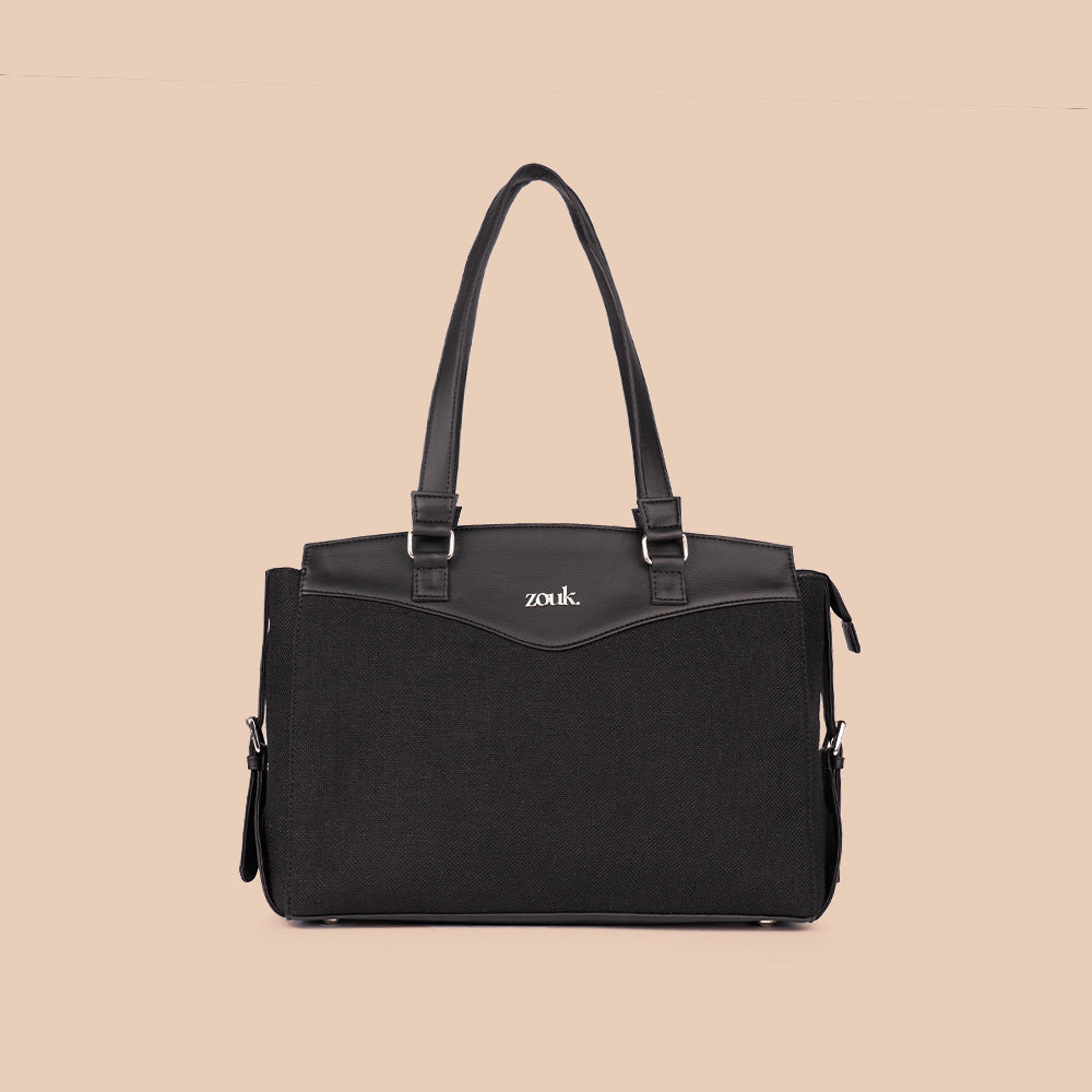 Jet Black Women's Work Bag