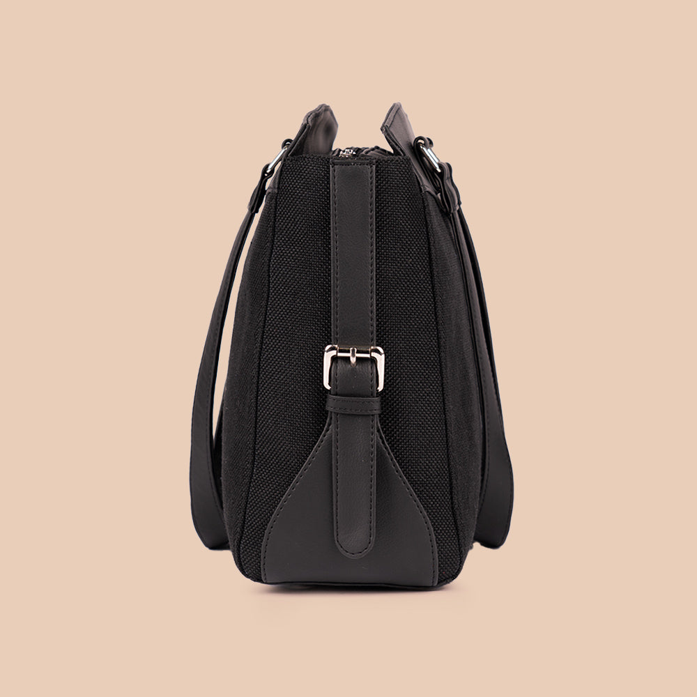 Jet Black Women's Work Bag