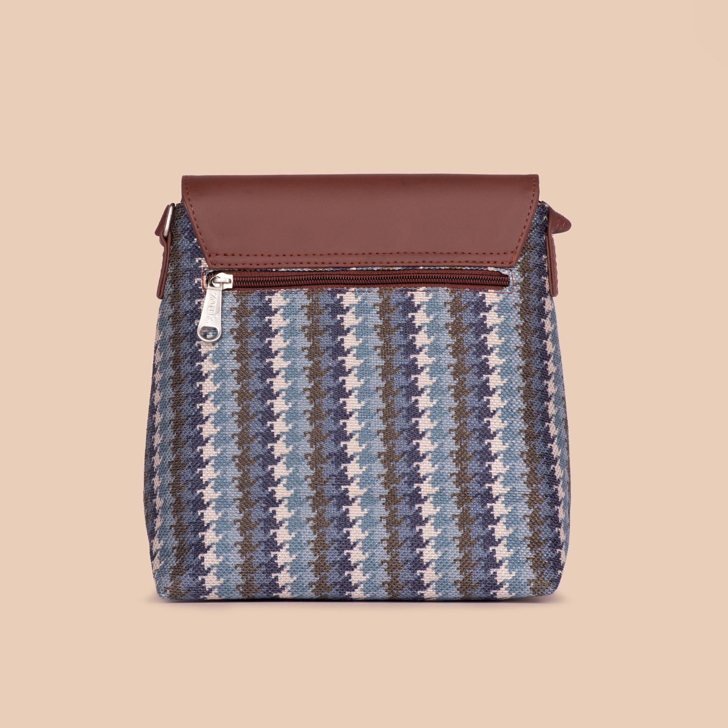 Bombay Houndstooth Flap Sling Bag