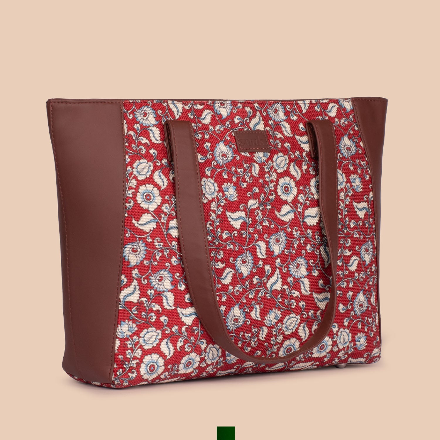 Chittoor Red Kalamkari Side Tote Bag