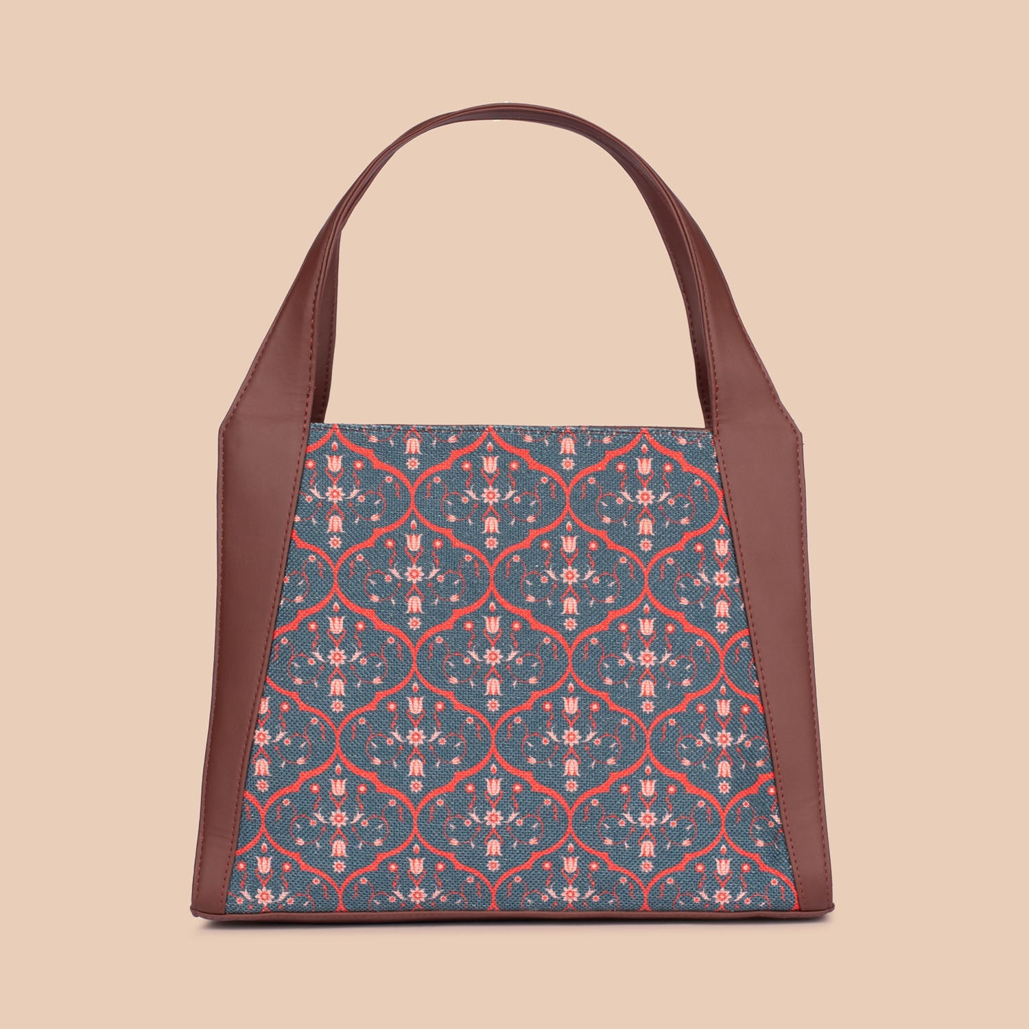 Sheesh Mahal Jaali Motif Trapezia Tote