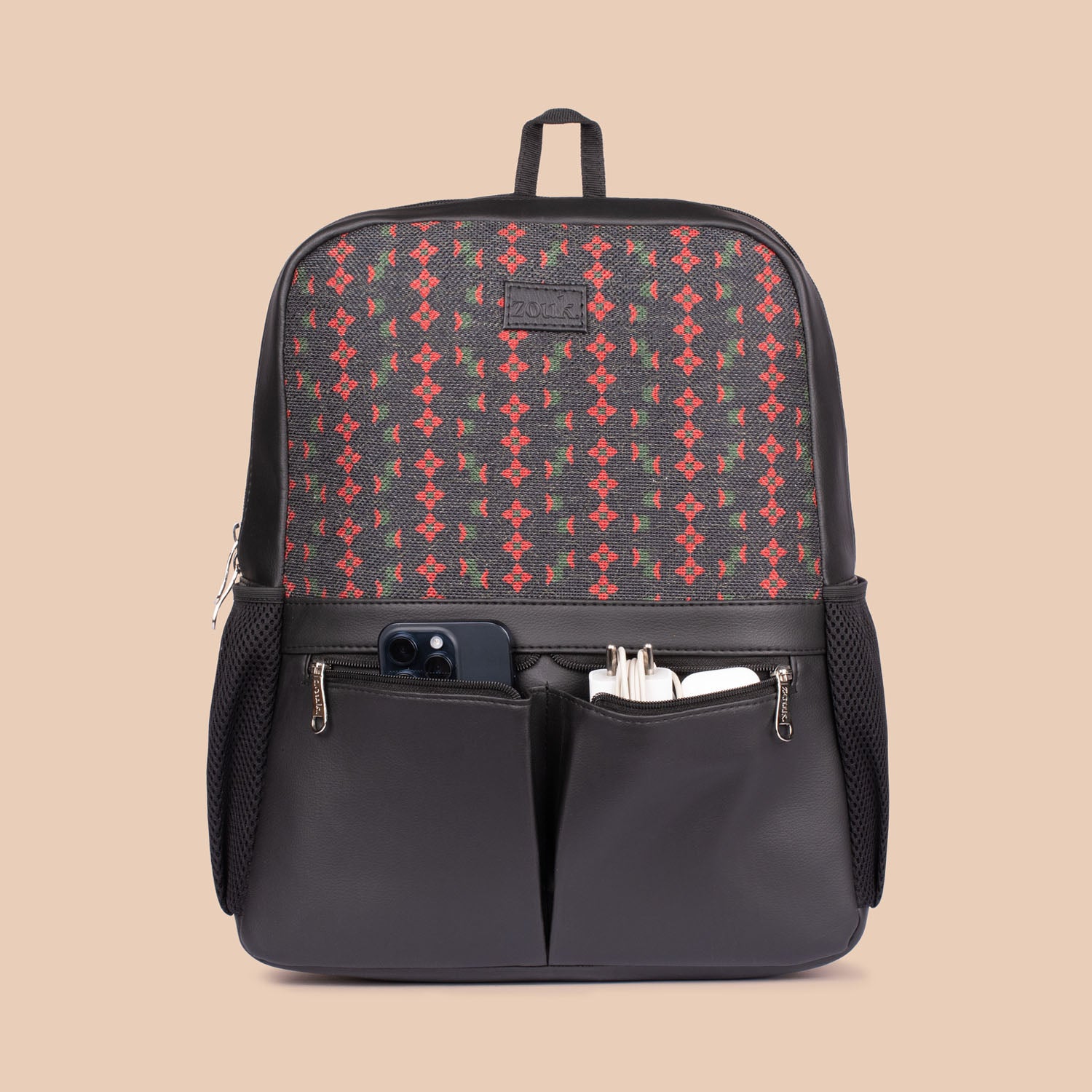 Shobha Niwas Lotus Motif Office Backpack