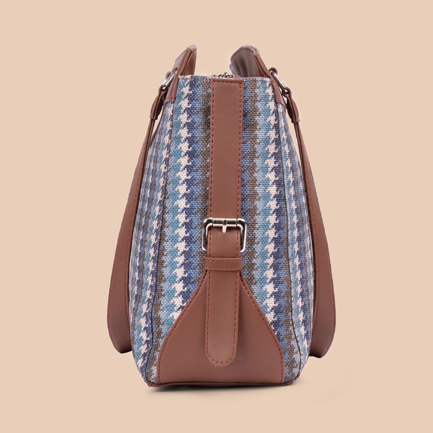 Bombay Houndstooth Women's Work Bag Brown