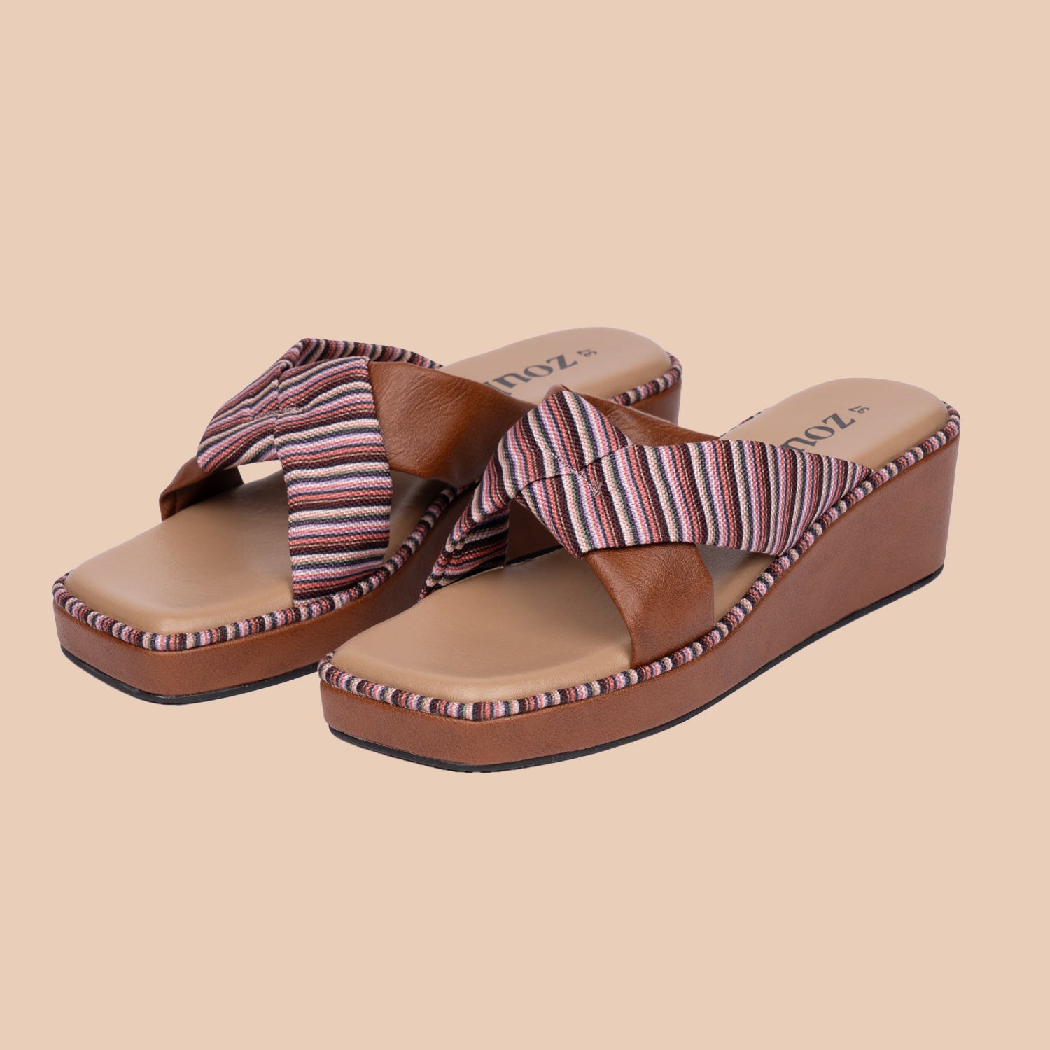 Rohtang Stripes Cross Wedges