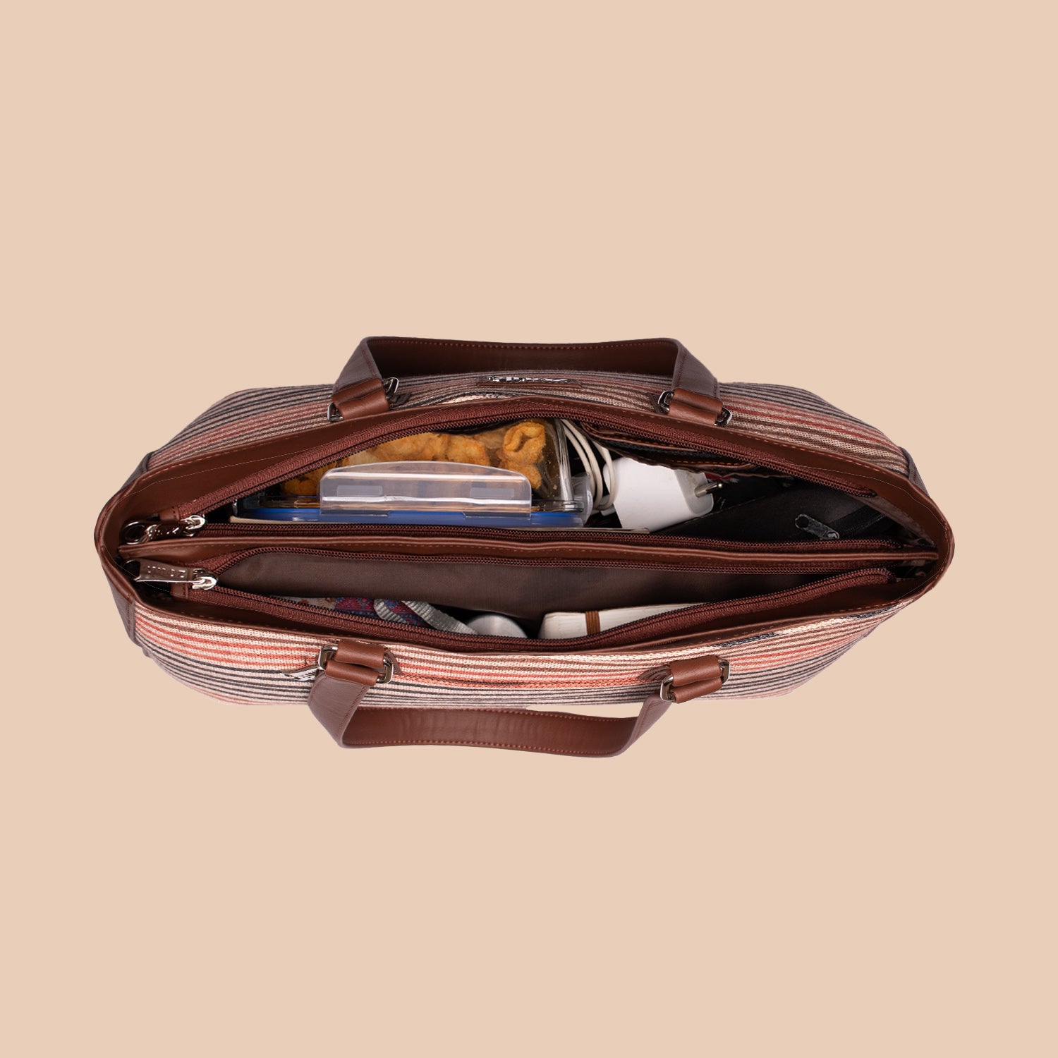 Qutub Stripes Getaway Handbag