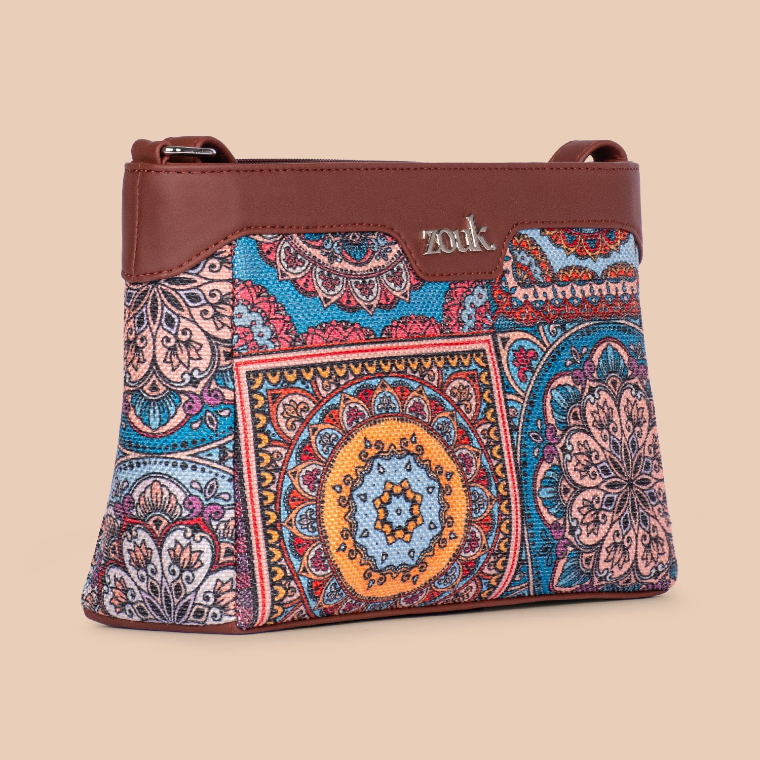 Multicolor Mandala Print Harmony Sling Bag