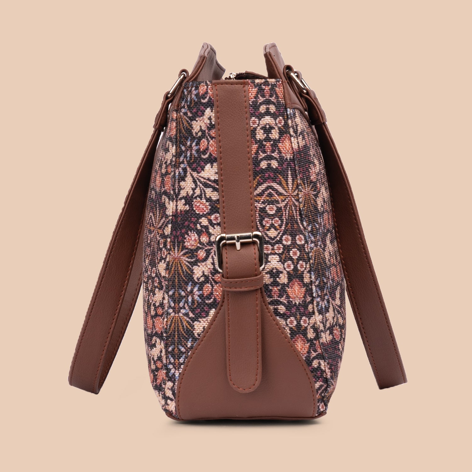 Kashmir Blooms Women's Work Bag Brown