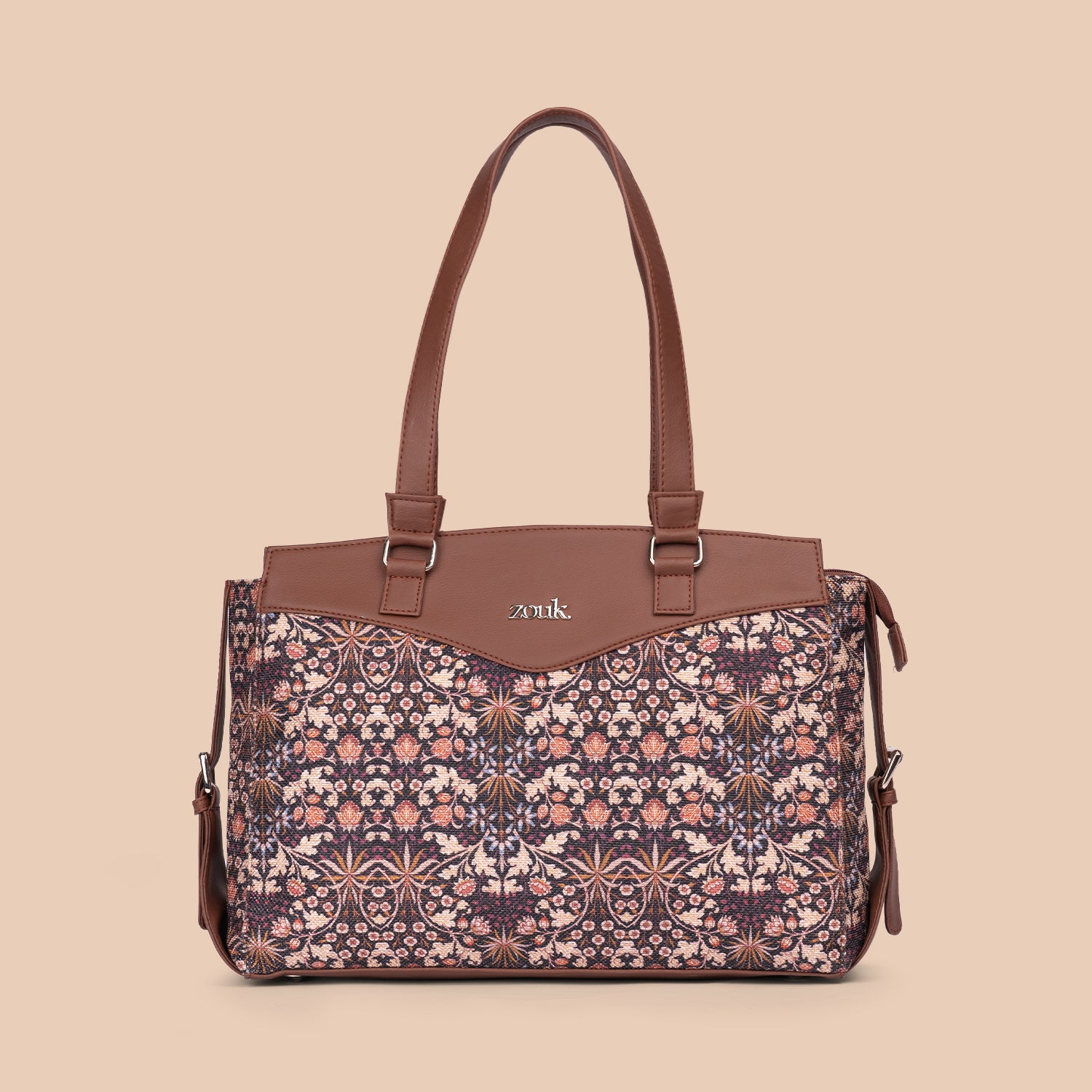 Kashmir Blooms Women's Work Bag Brown