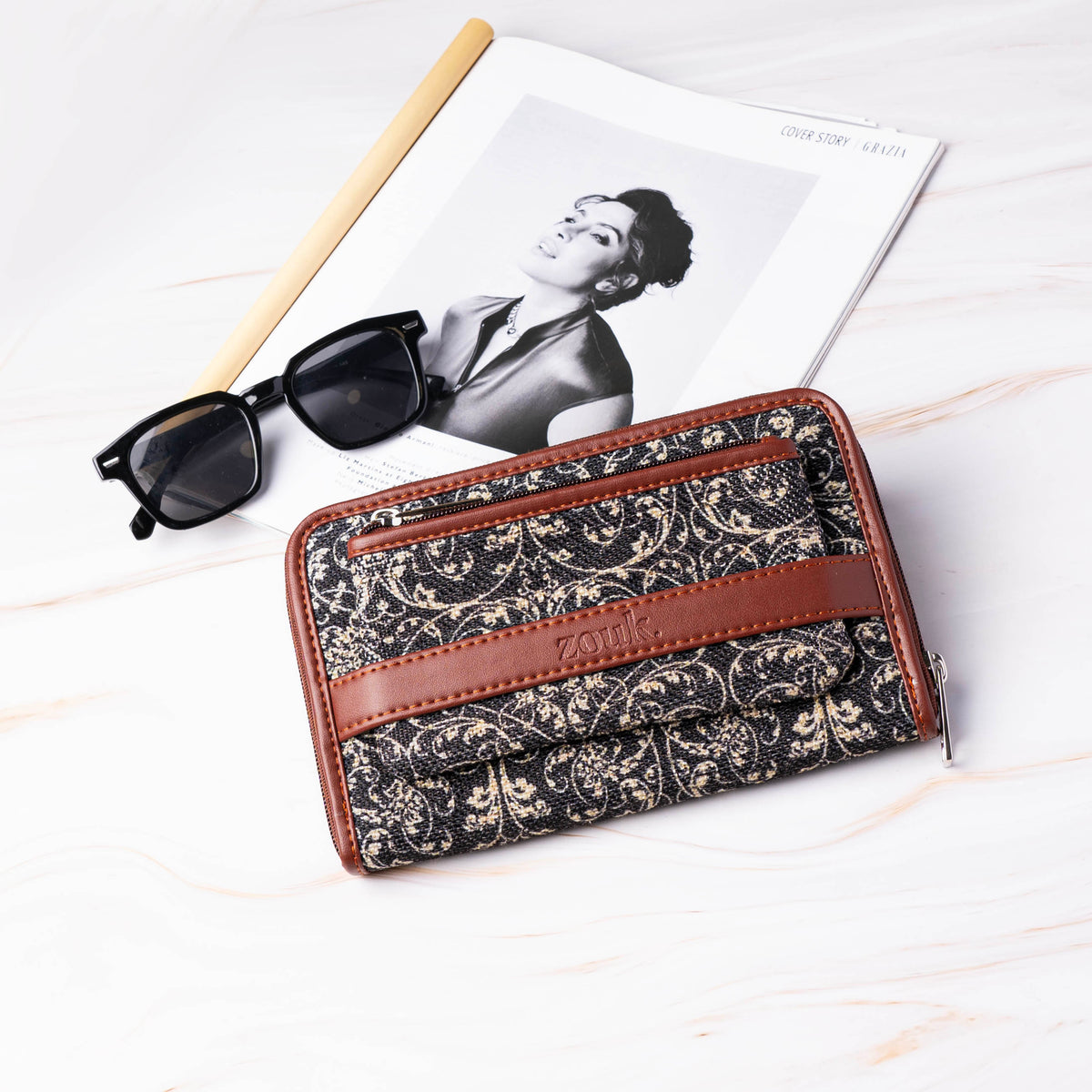 LATTICE LACE CLASSIC ZIPPER WALLET
