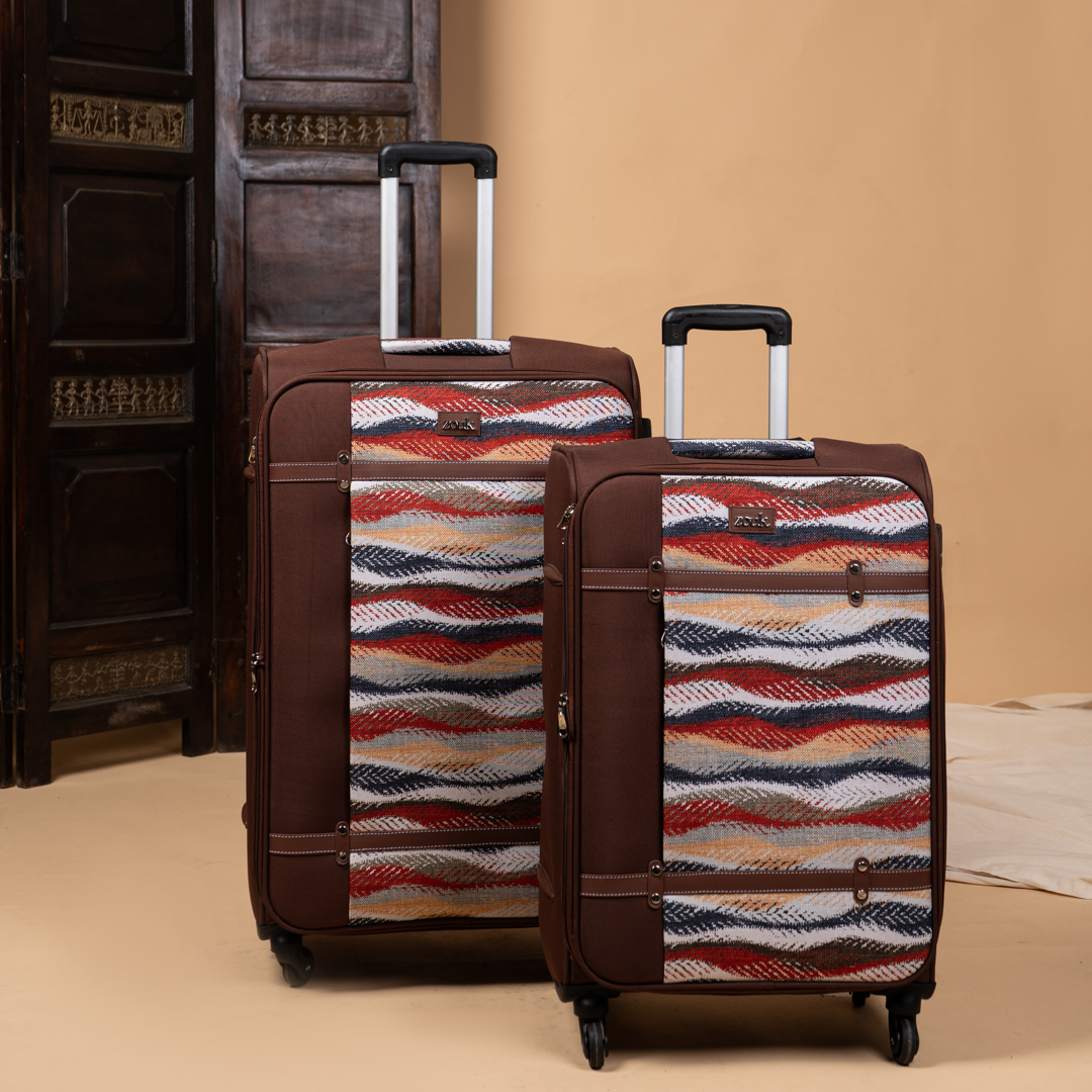 Jaisalmer Dunes Saira Trolley Bag Combo (Medium & Large)