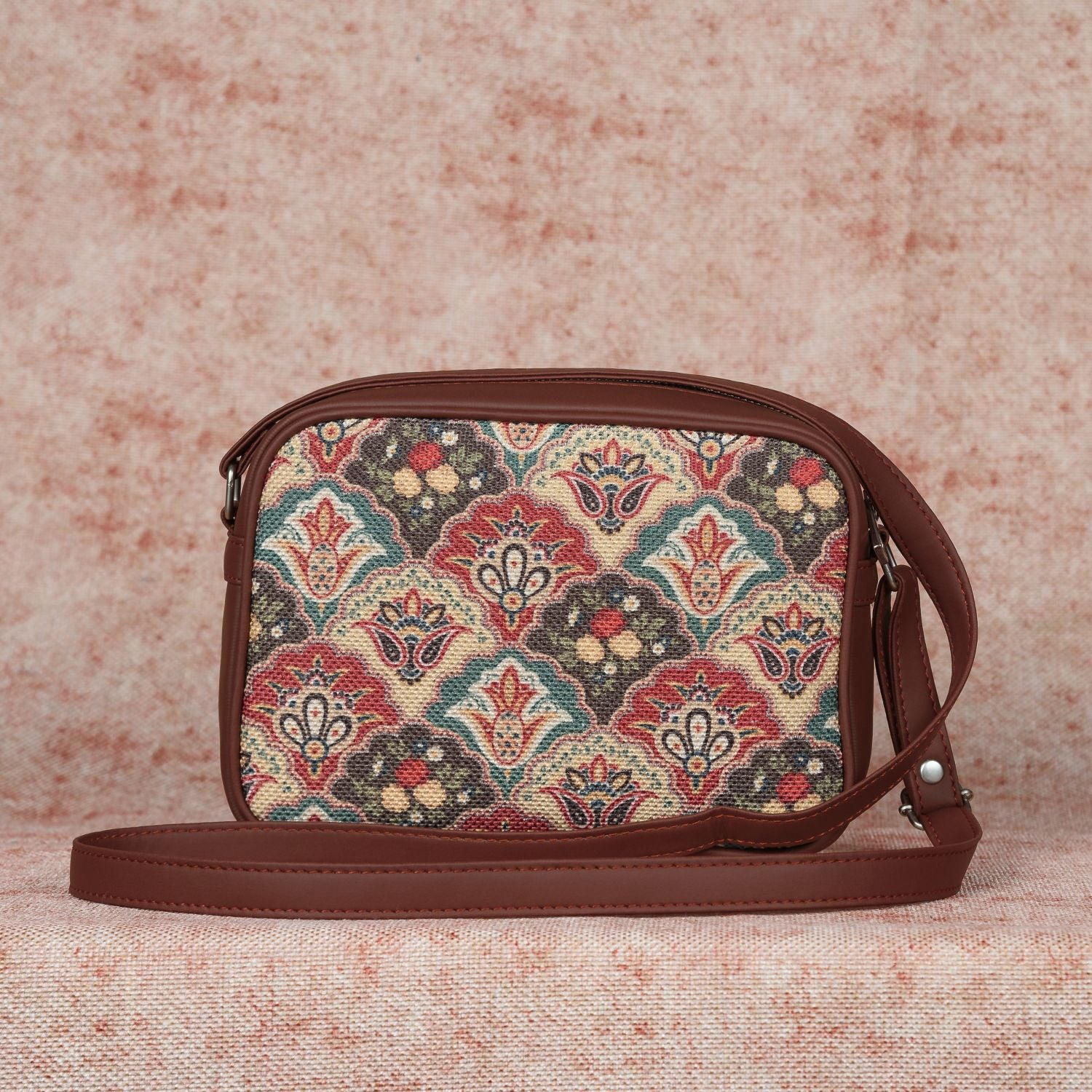 Mughal Art Multicolor - Office Tote Bag & Regular Sling Combo