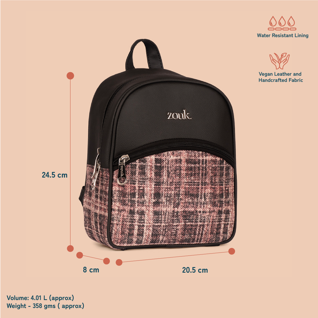 Dalila Mini-Daypack - Cashmere Noir (Pink)