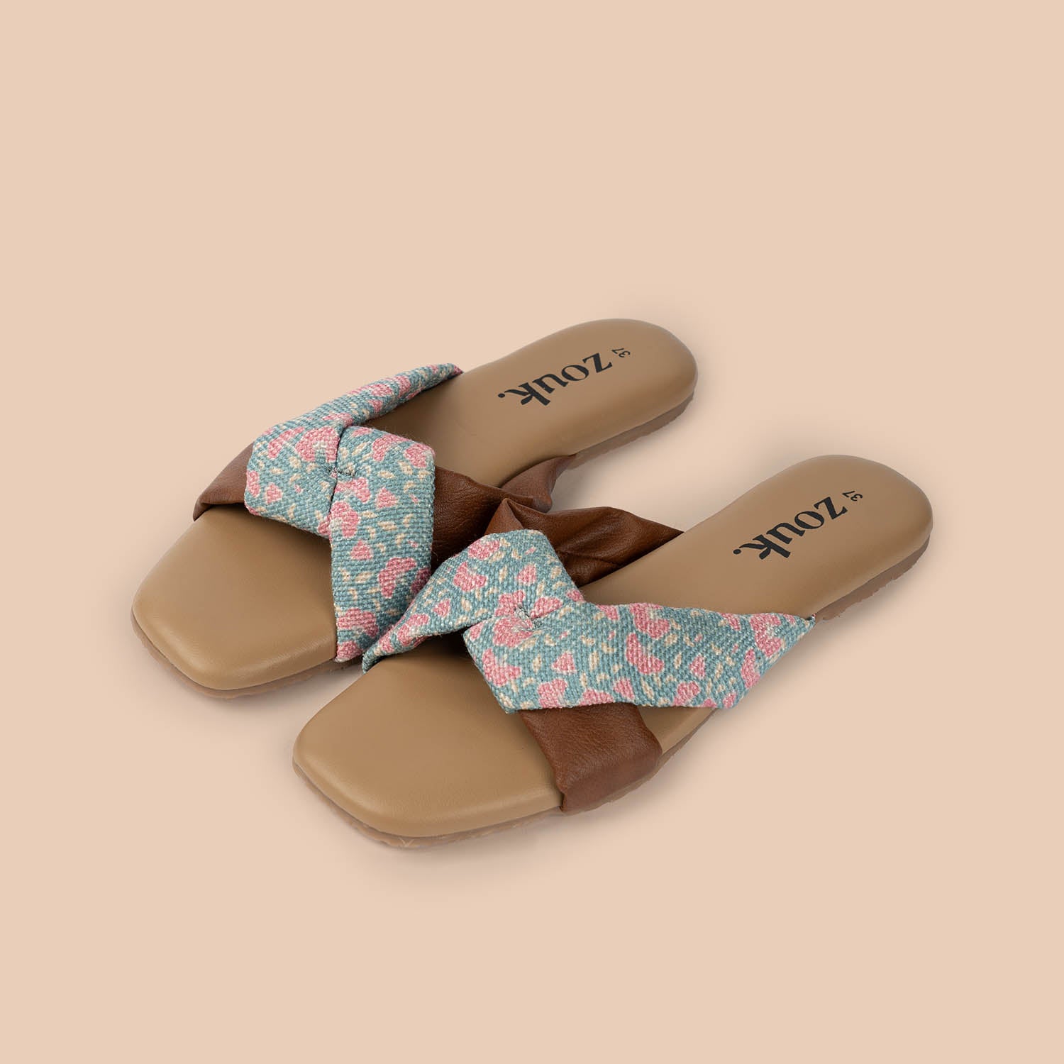 Chettinad Florals Cross Sliders